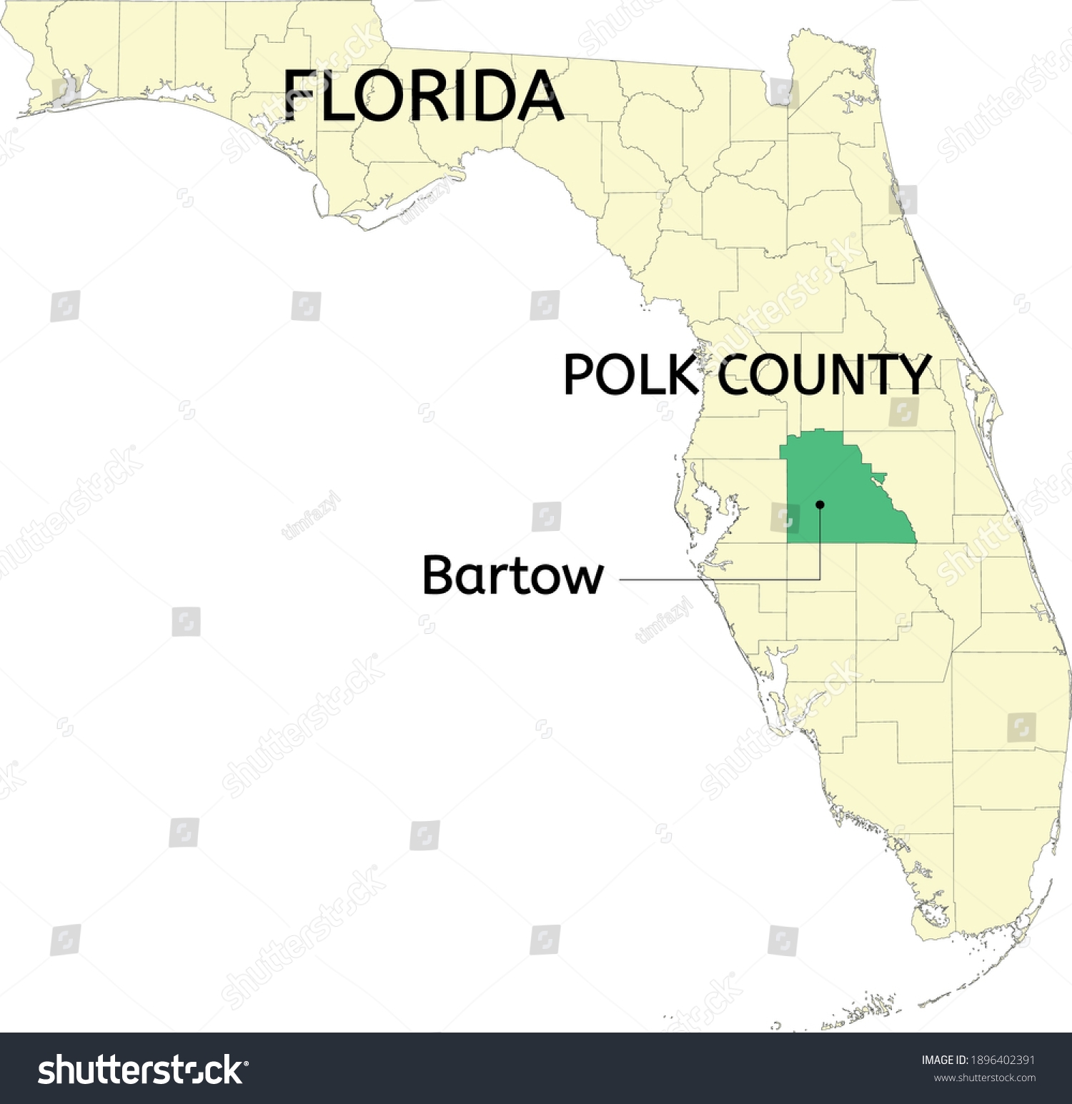 12 Polk County Fl Map Royalty Free Images Stock Photos Pictures Shutterstock