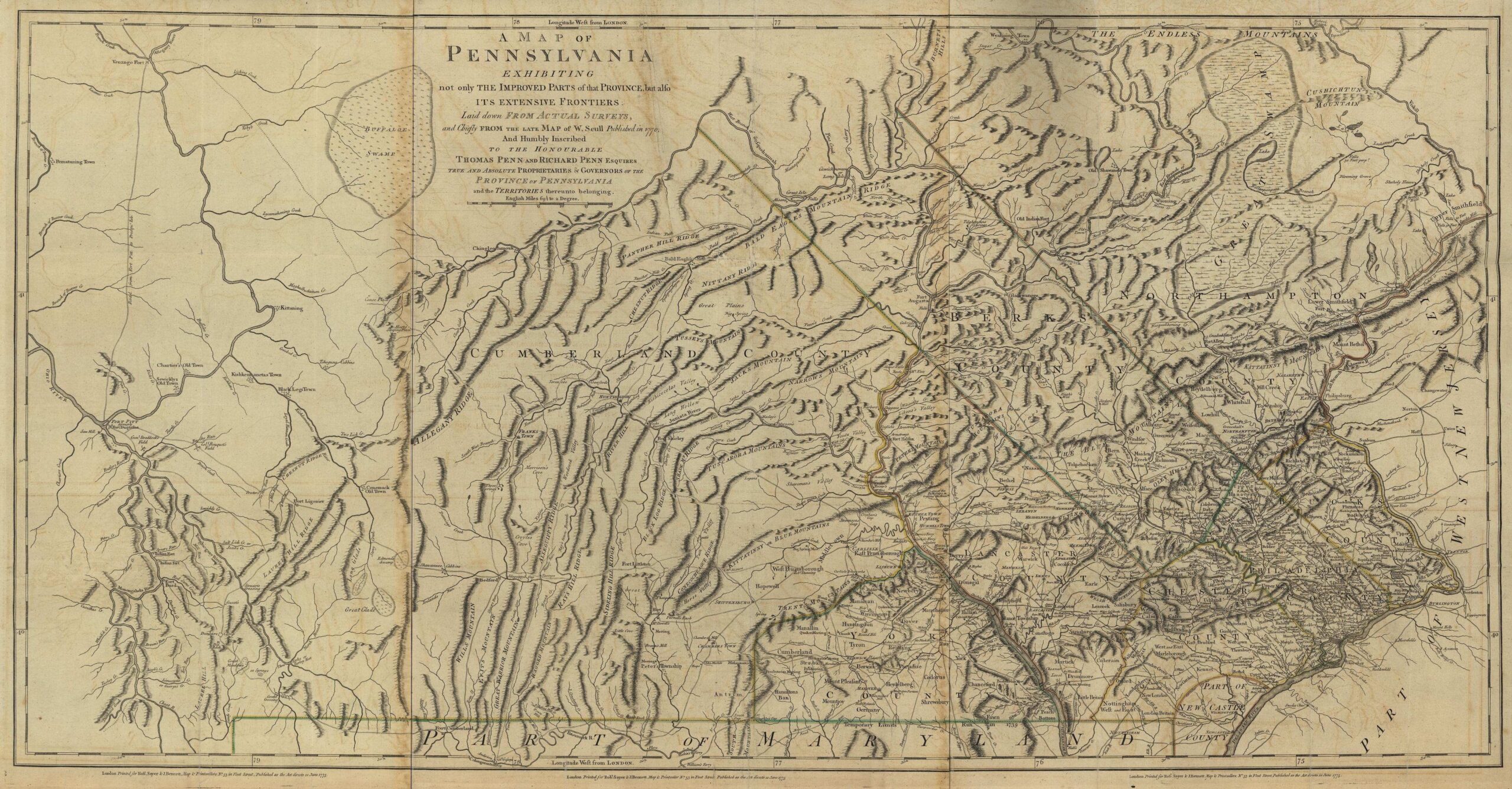 1775 To 1779 Pennsylvania Maps