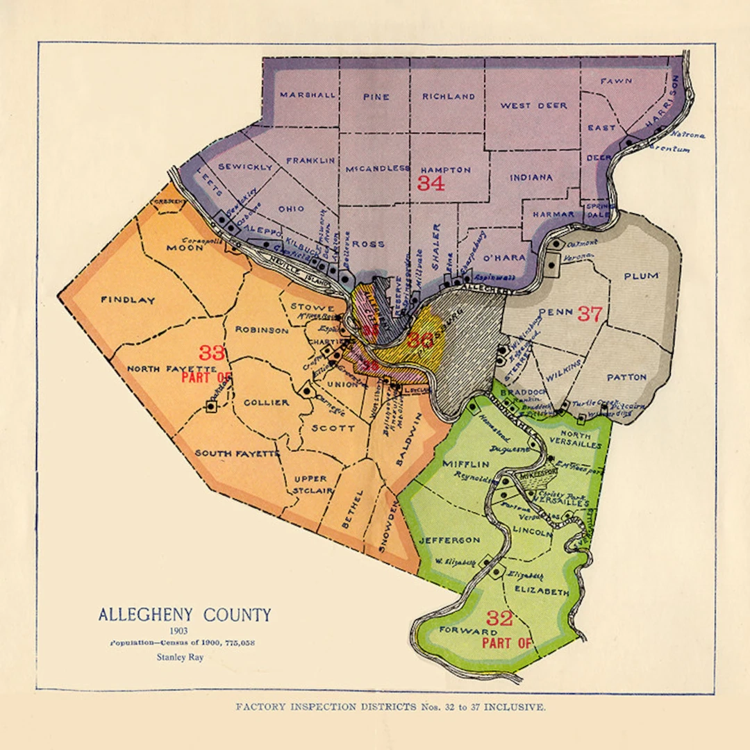 map allegheny county pa