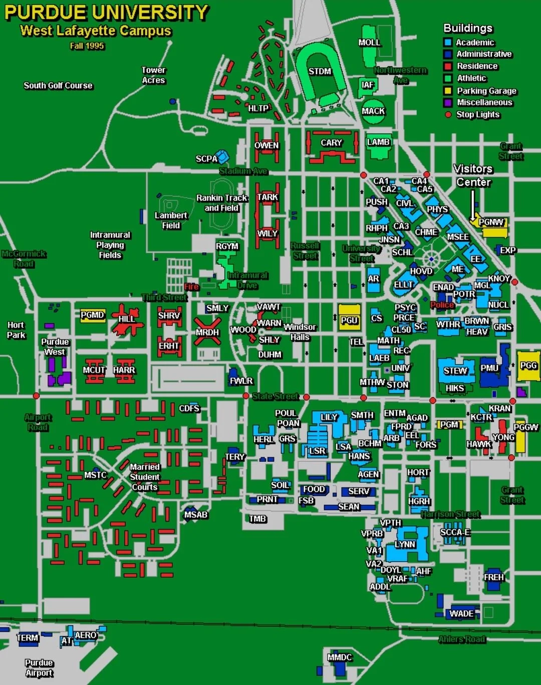 1995 Campus Map R Purdue 1995 Campus Map R Purdue