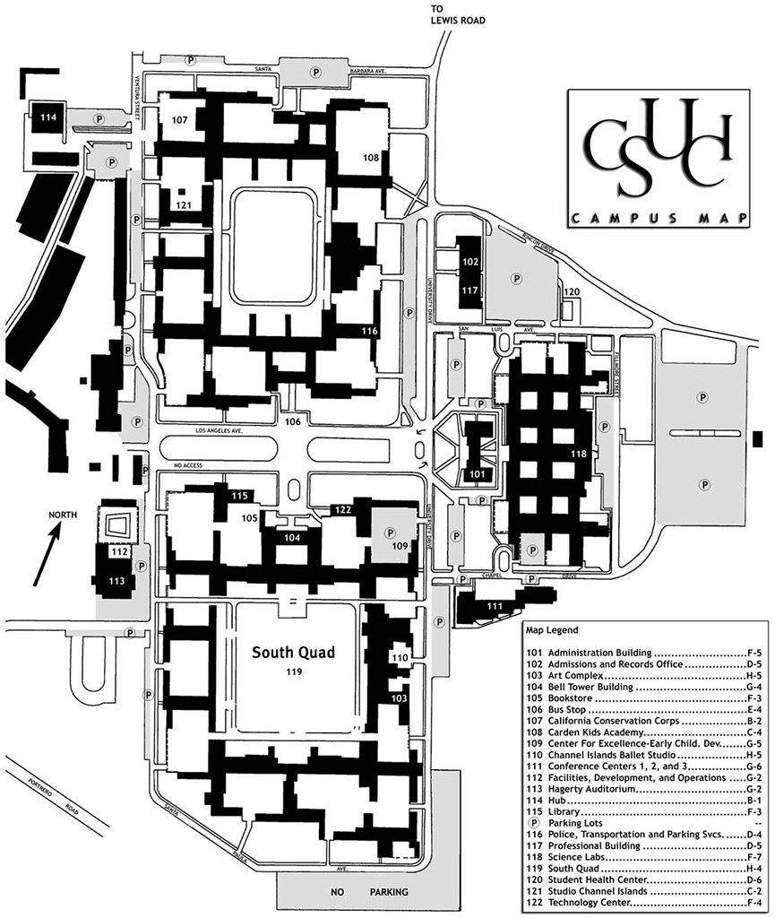 2002 Campus Map California State University Channel Islands Flickr