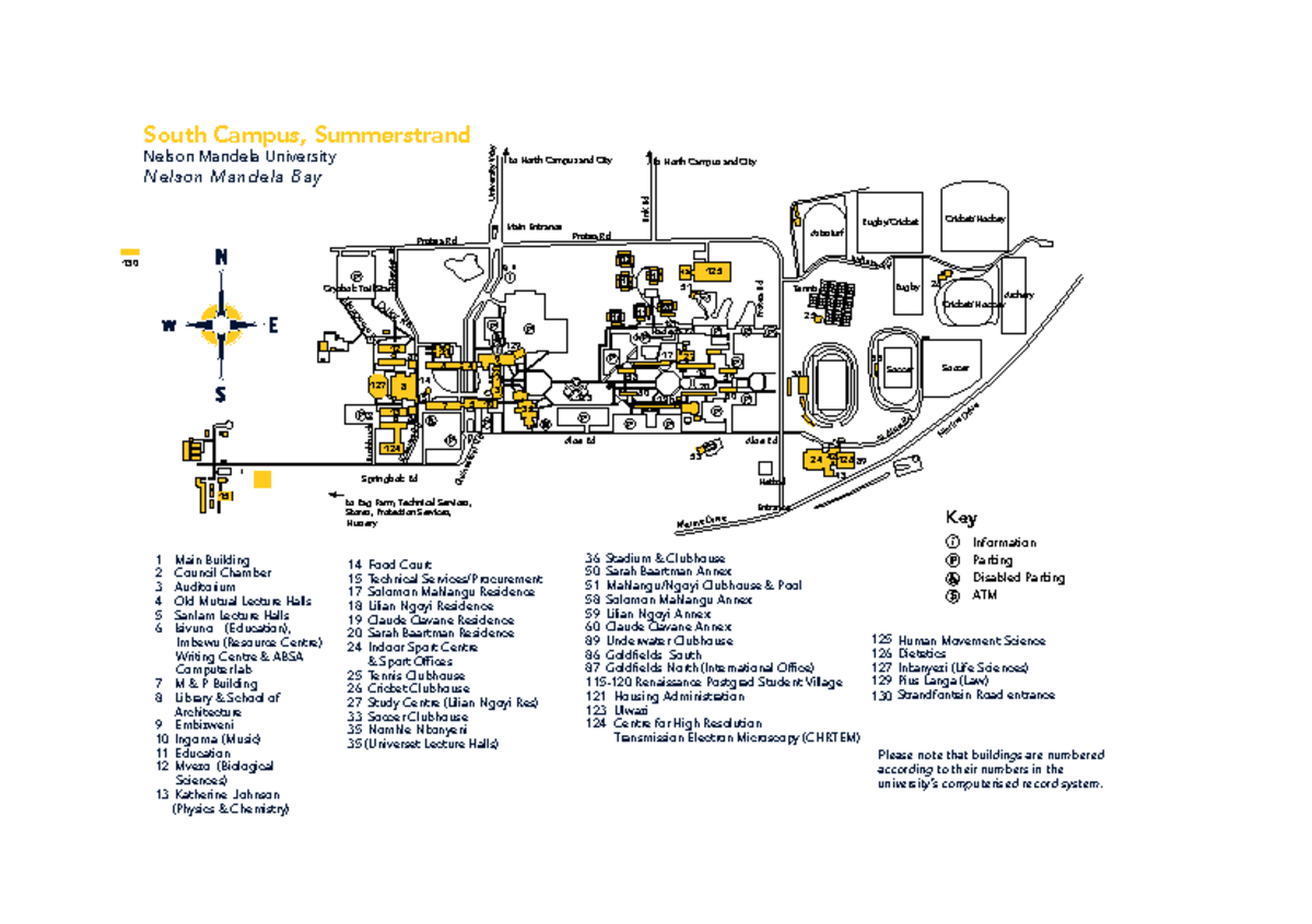 2023 Campus Map South Campus Nelson Mandela University Guide Studocu 2023 Campus Map South Campus Nelson Mandela University Guide Studocu