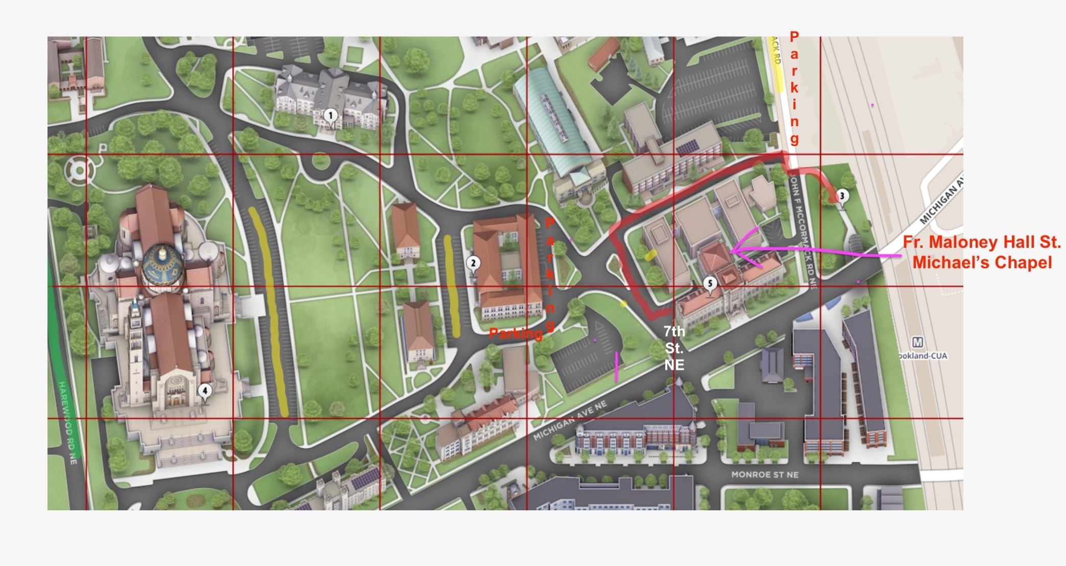 cua campus map cua campus map