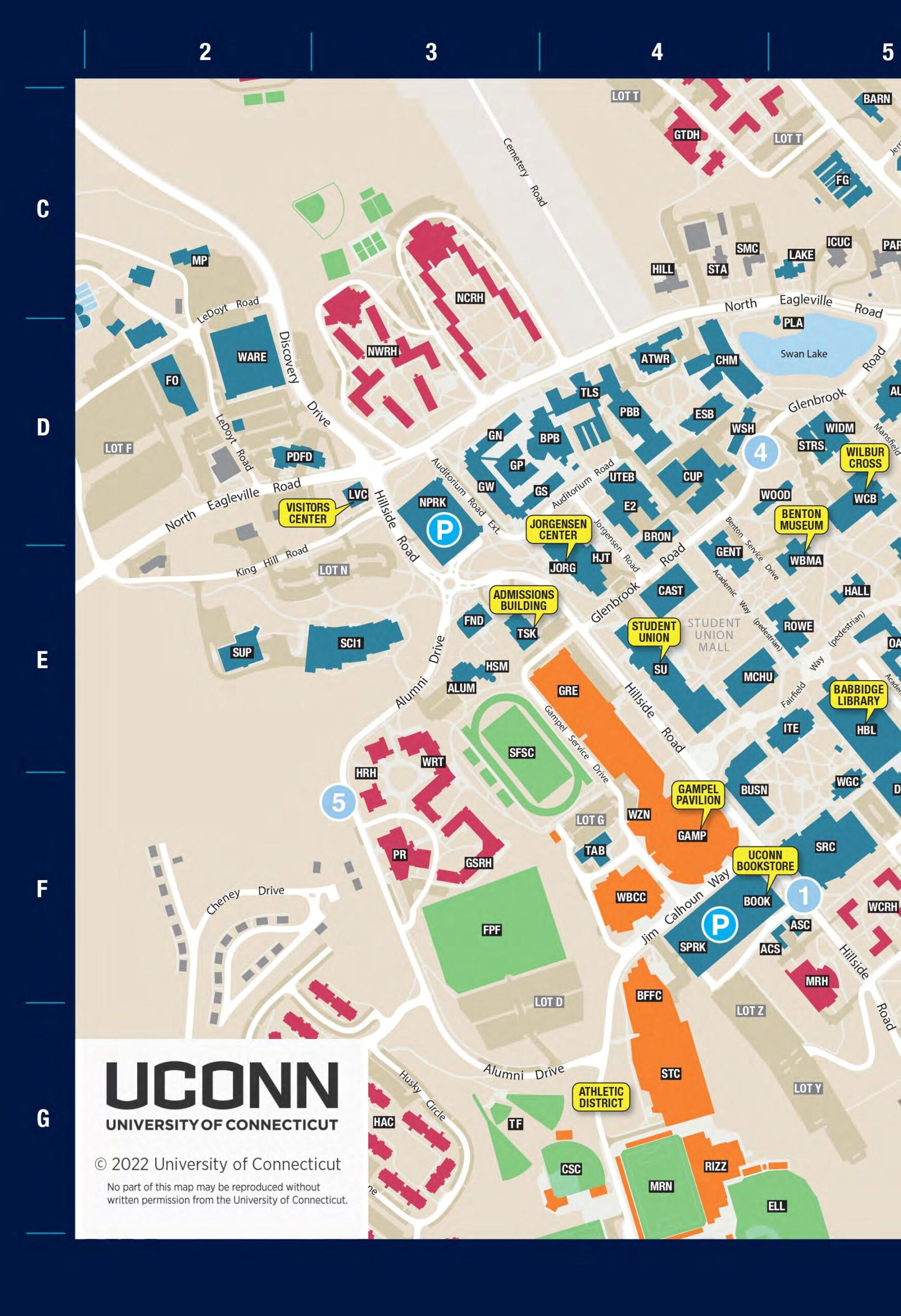 uconn map of campus