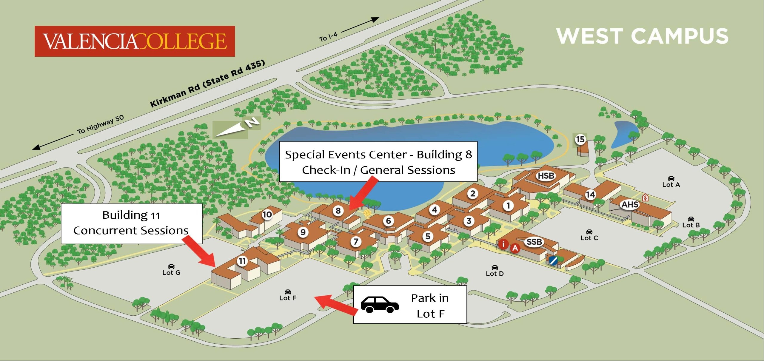 valencia east campus map