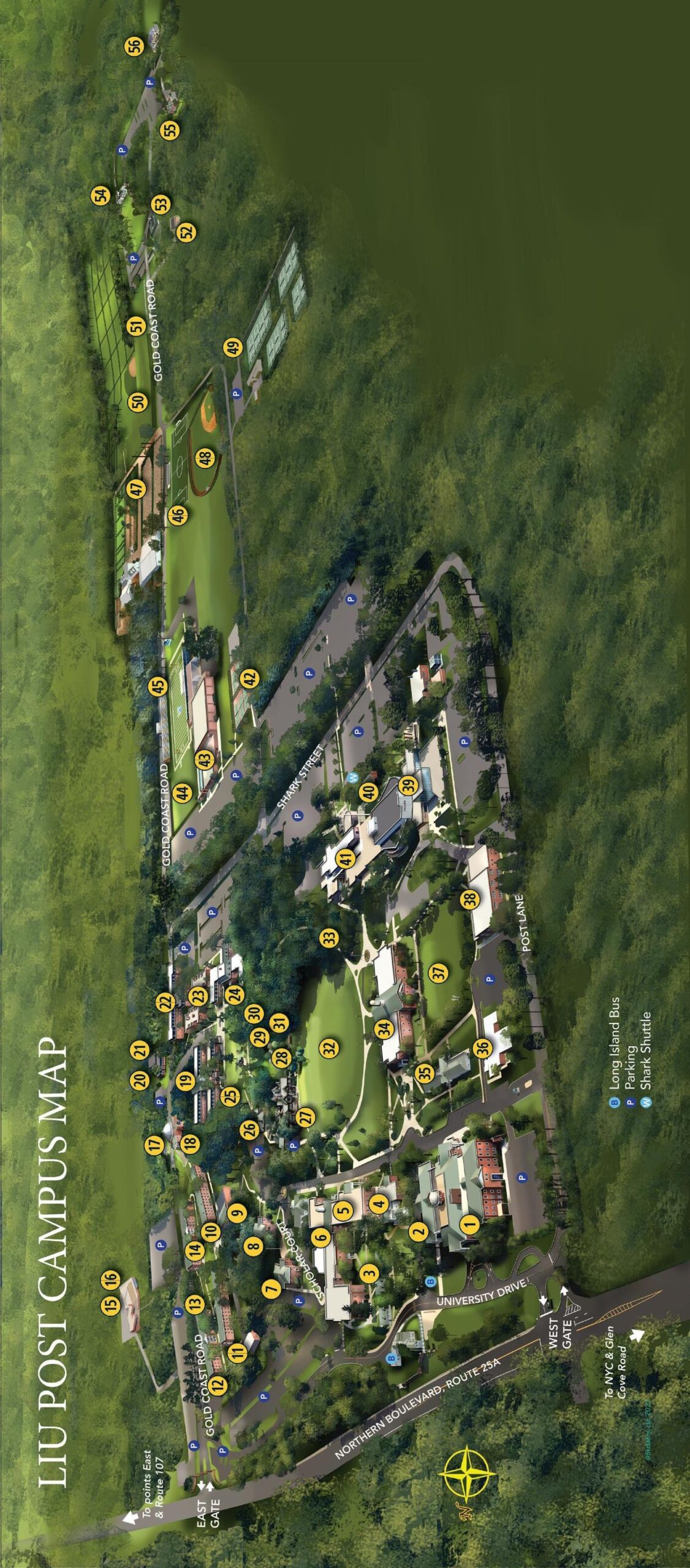 liu post campus map liu post campus map