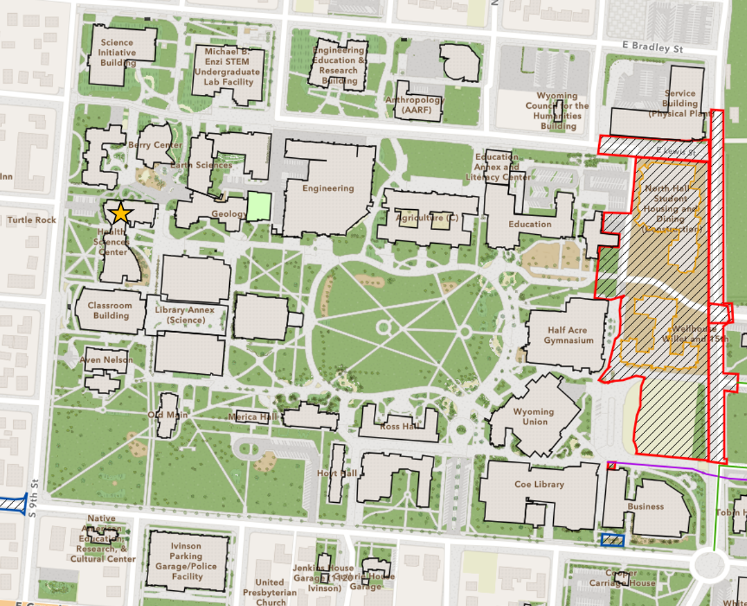 university of wyoming campus map