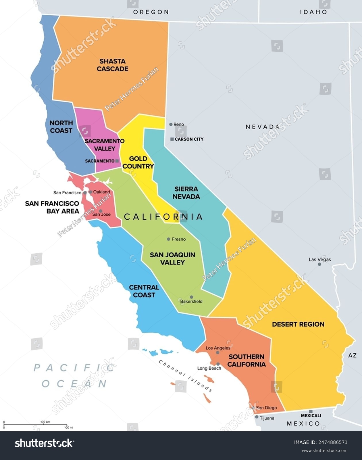 map of central california cities