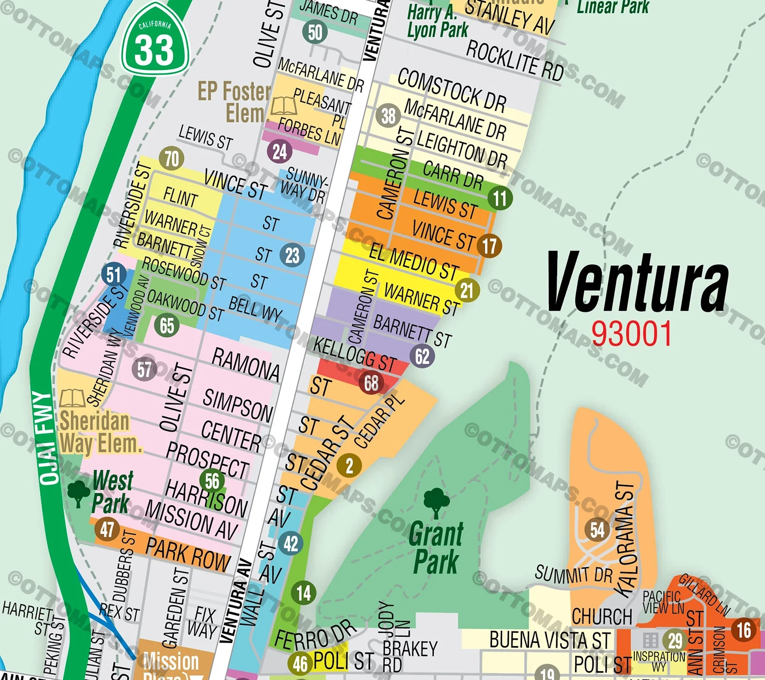 ventura city map