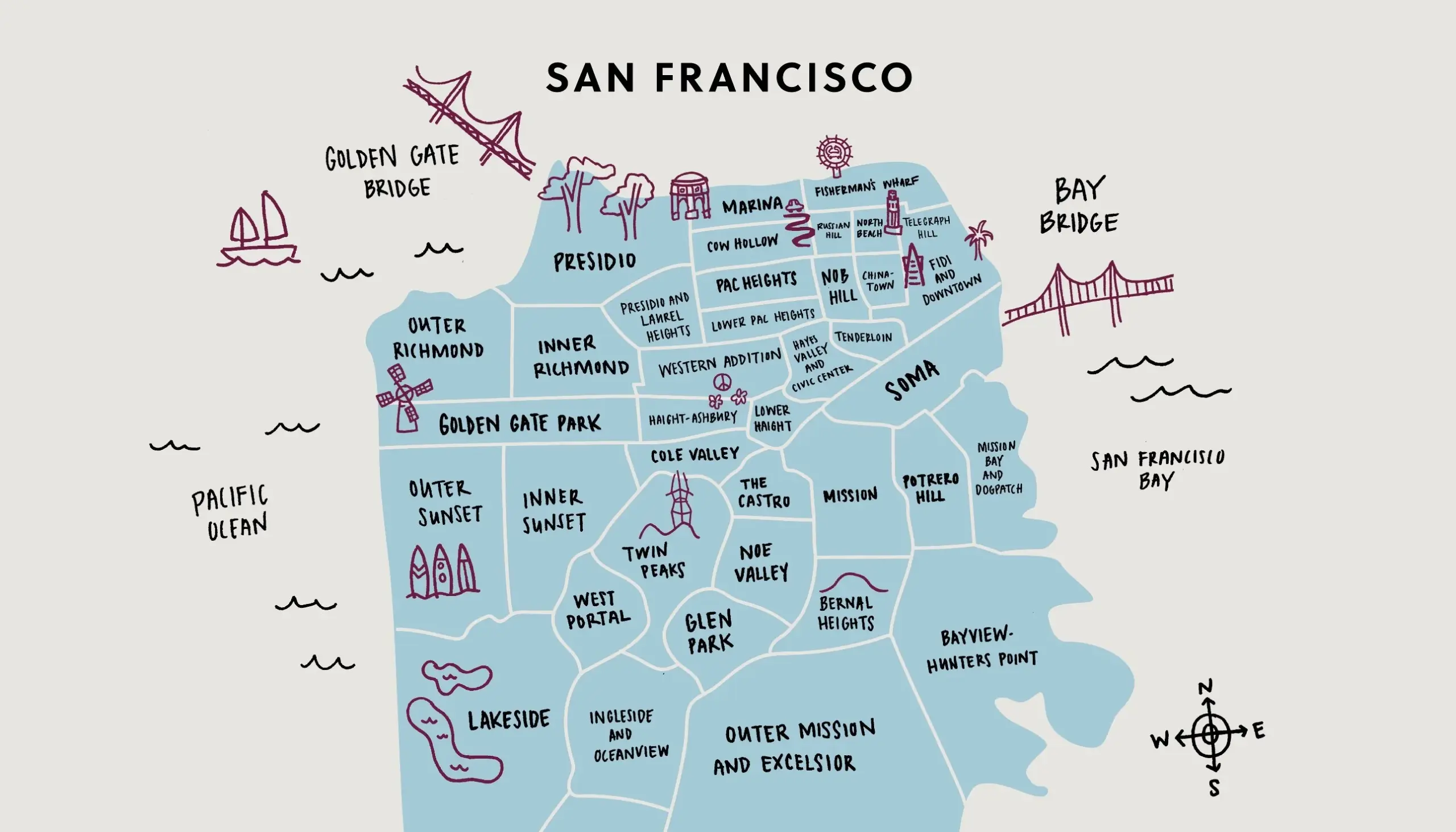 A Guide To The Neighborhoods Of San Francisco R sanfrancisco A Guide To The Neighborhoods Of San Francisco R sanfrancisco