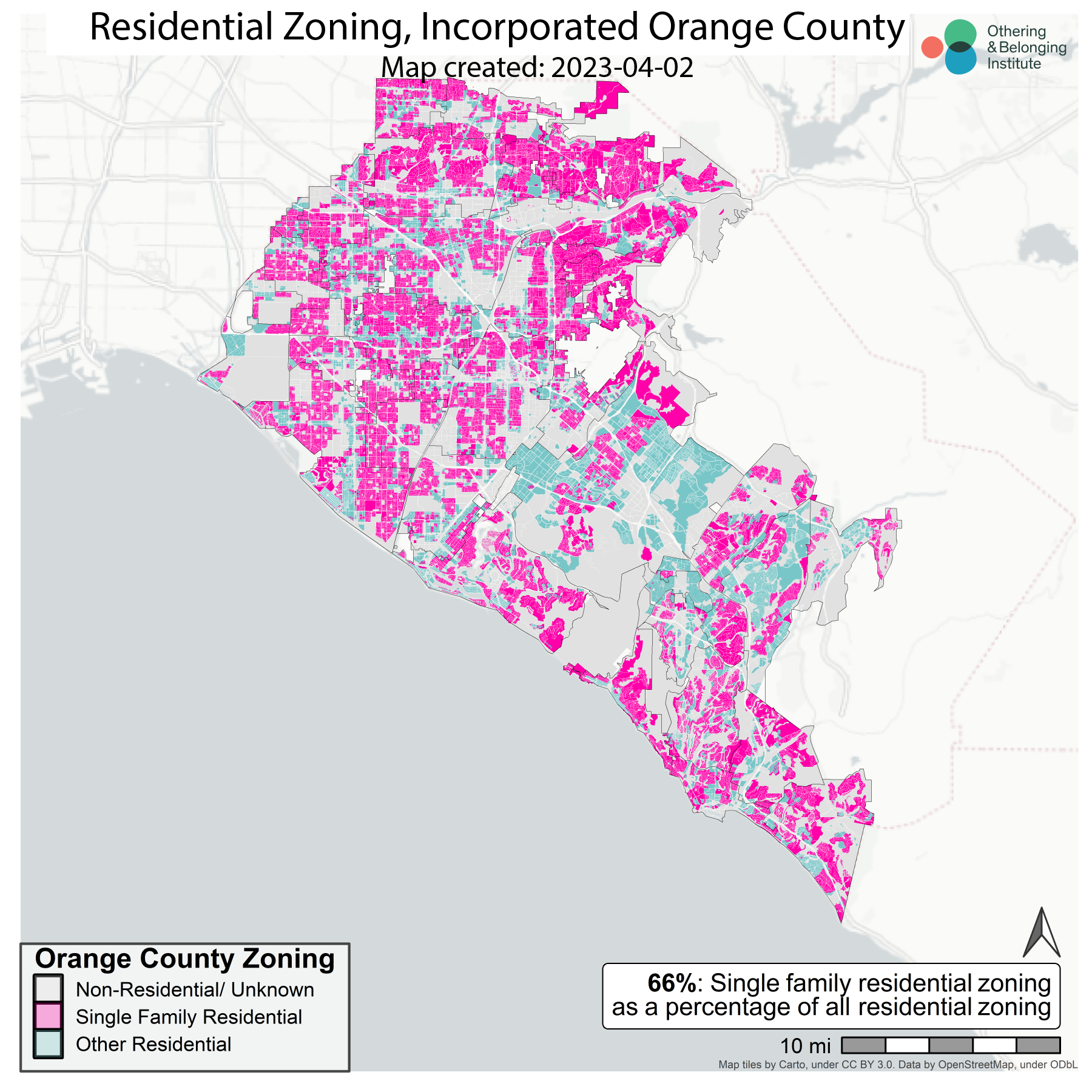 A Map Of Single family Zoning In Los Angeles Orange And San Diego Counties This Is Why Bills Like SB 79 a Bill To Upzone Areas Within A Half mile Of Frequent Rail And