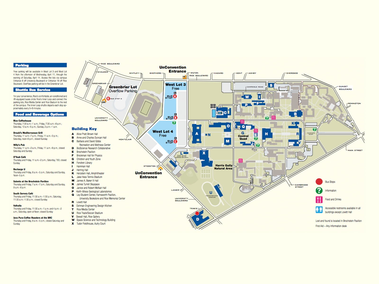 campus map rice
