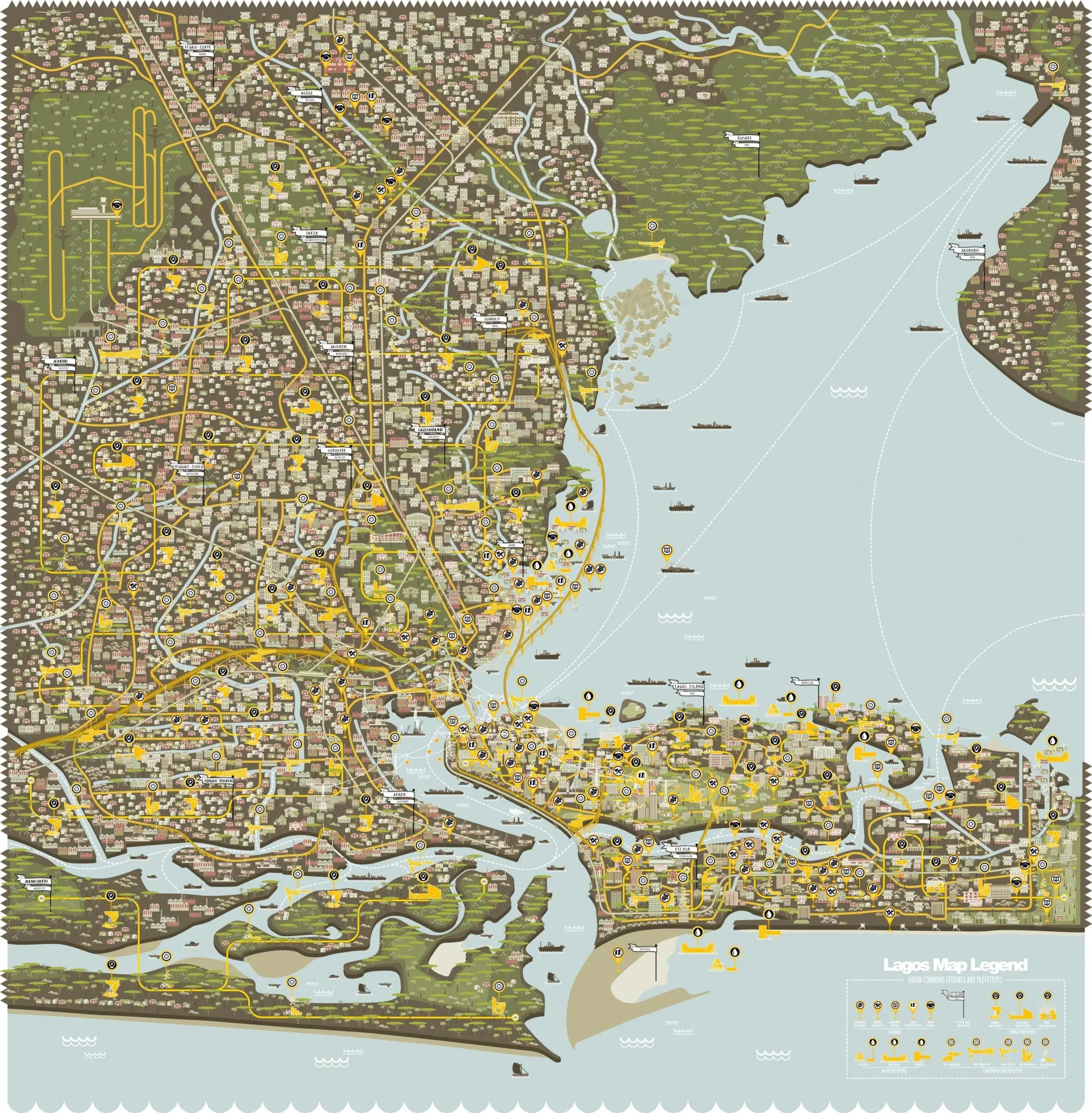 A Pictorial Map Of Lagos Nigeria R papertowns A Pictorial Map Of Lagos Nigeria R papertowns