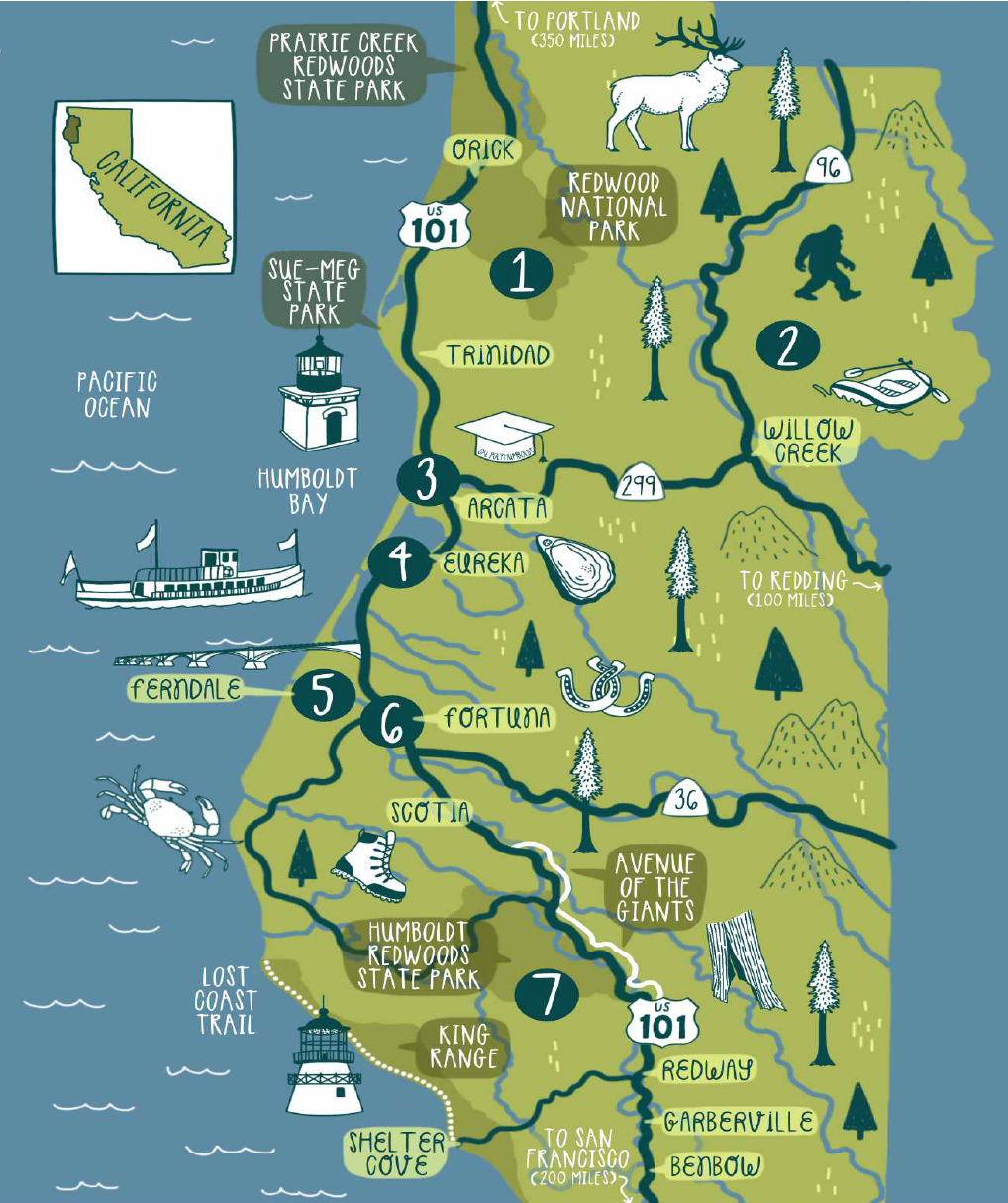 A Real Life Map Of Humboldt County You Should Recognize A Few Places Mentioned Throughout The Series R VirginRiverNetflix A Real Life Map Of Humboldt County You Should Recognize A Few Places Mentioned Throughout The Series R VirginRiverNetflix
