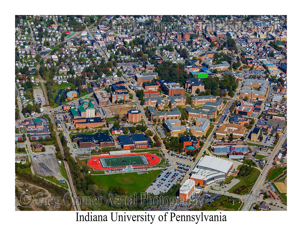 Aerial Photo Of Indiana University Of Pennsylvania Indiana Pennsylv America From The Sky