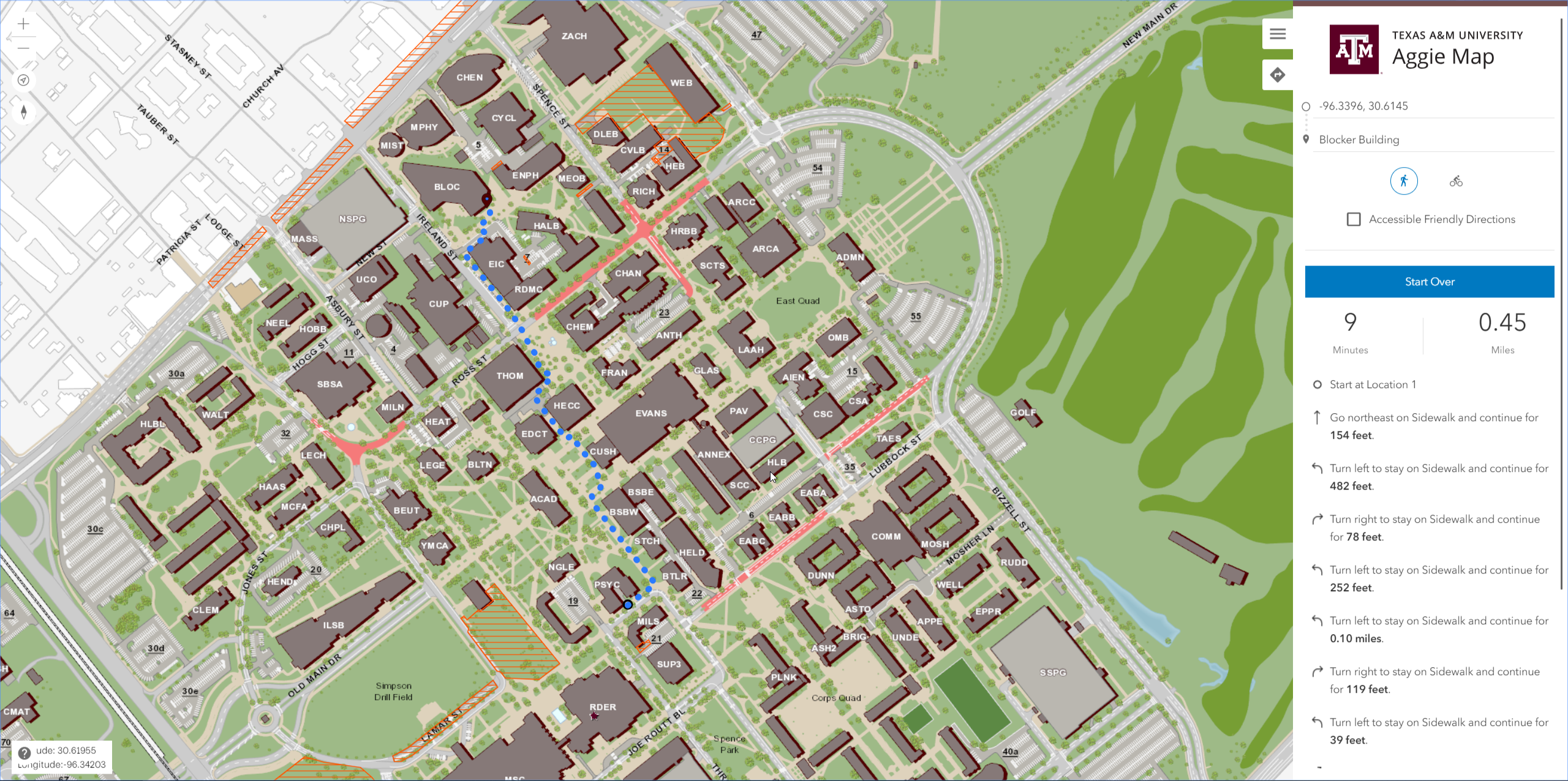 Aggie Map Texas A M University
