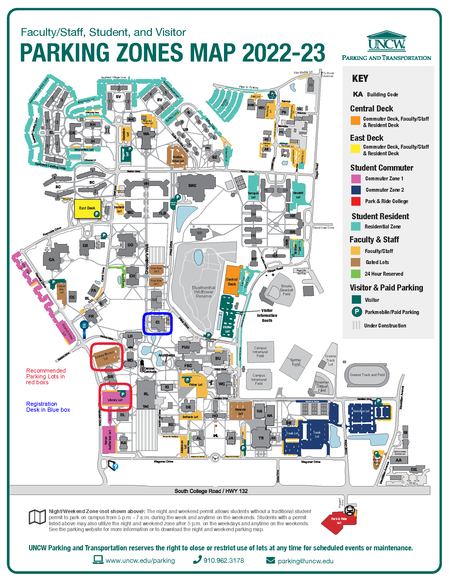 uncw campus map uncw campus map