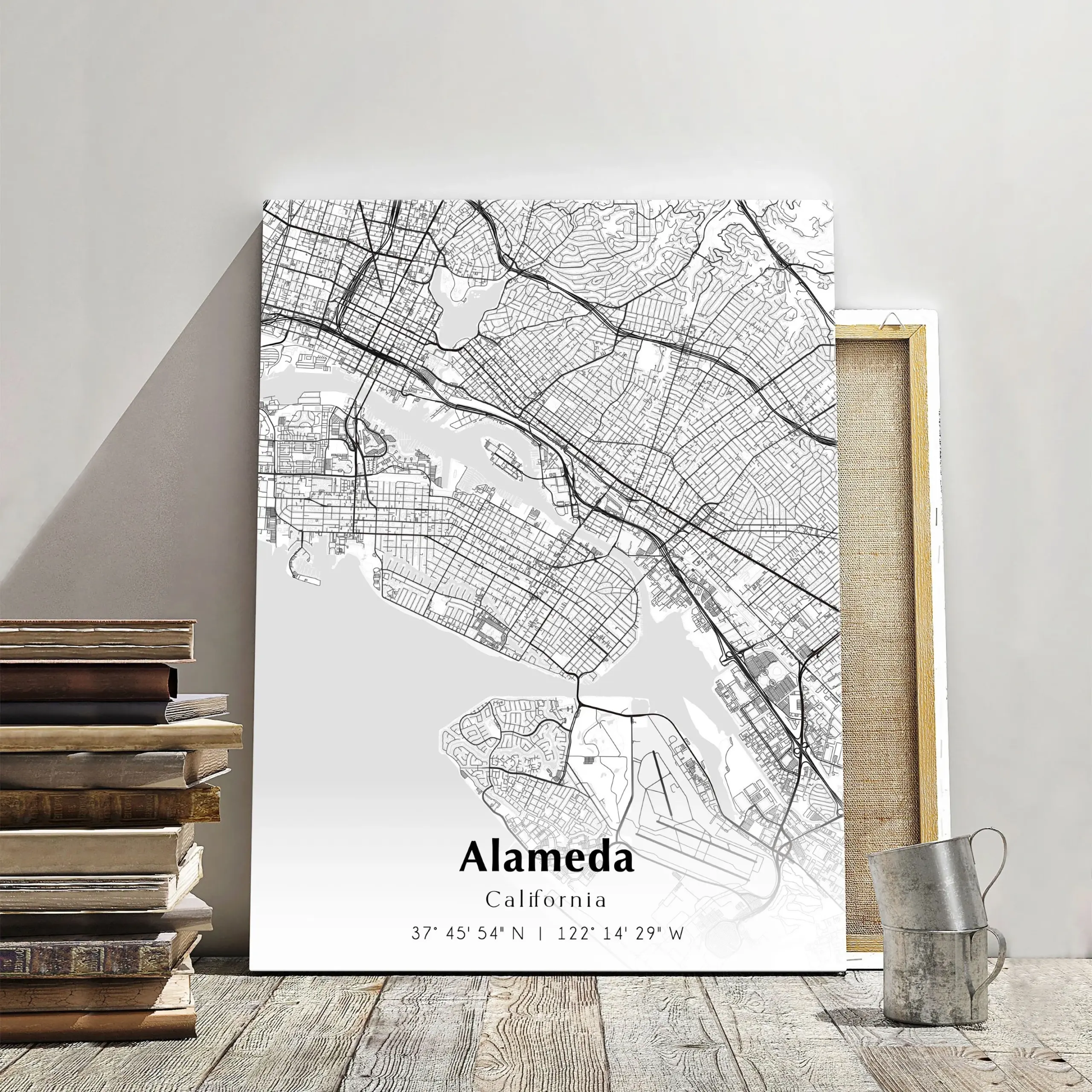 Alameda City Map Print Alameda California Map Poster USA City Street Map Map Of Alameda Modern City Map Alameda Print Anniversary Gift Etsy