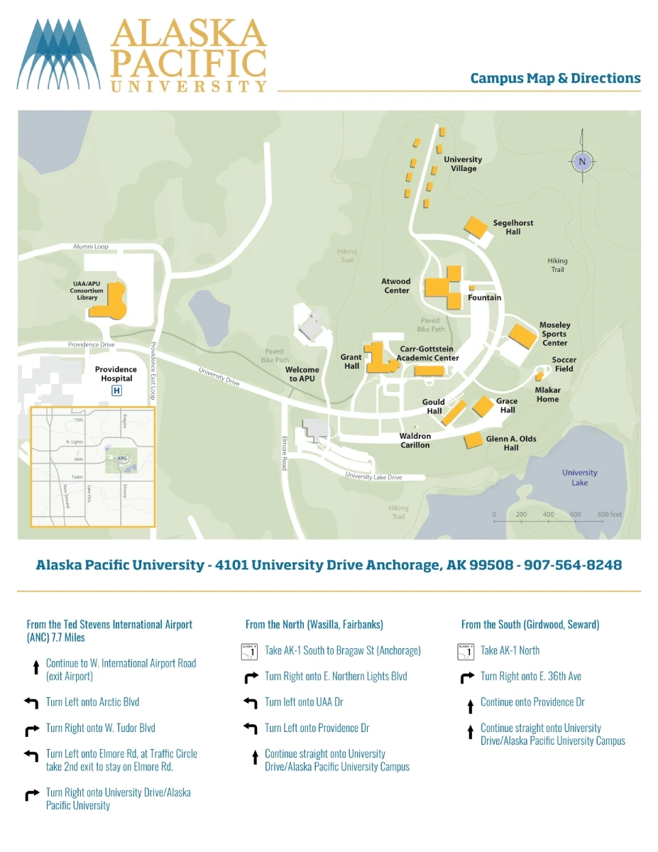 Alaska Pacific University Campus Map 2024 All Maps