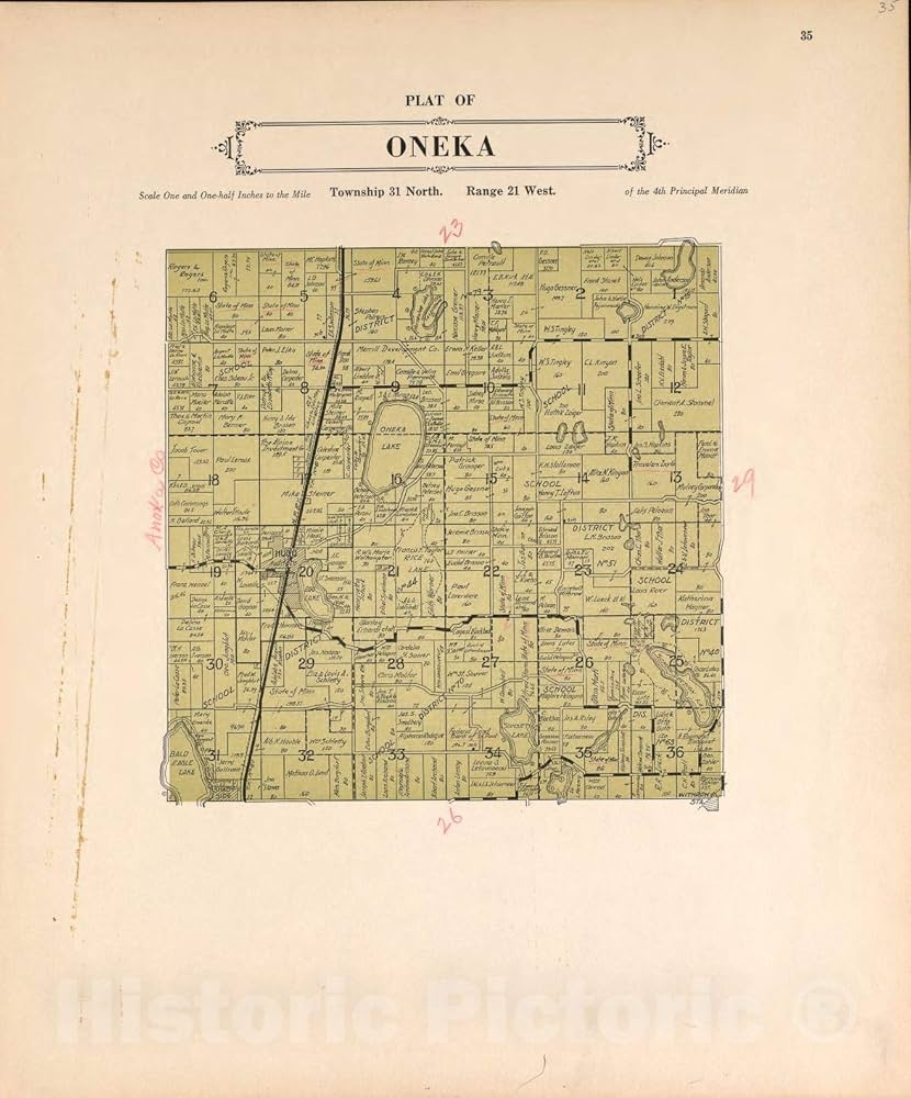 Amazon Historic 1938 Wall Map Plat Book Of Washington County Minnesota Showing Township Plats City And Village Plats Sub Division Plats Oneka 20in X 24in Posters Prints