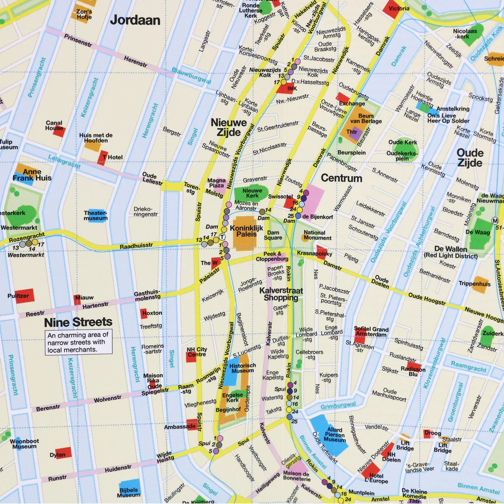 Amsterdam Foldout Travel Map RED MAPS Red Maps Amsterdam Foldout Travel Map RED MAPS Red Maps