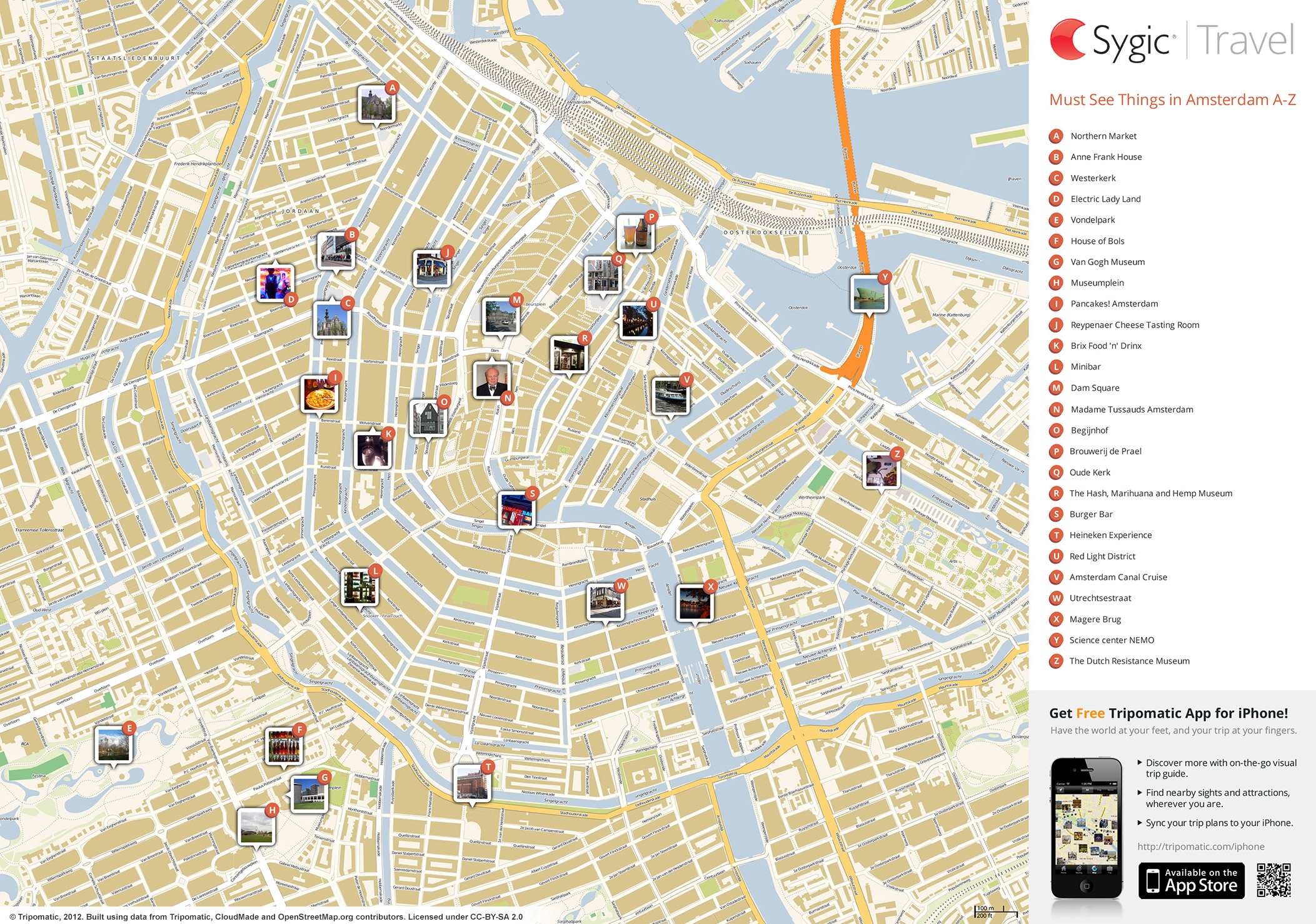 Amsterdam Printable Tourist Map Tripomatic Amsterdam Printable Tourist Map Tripomatic
