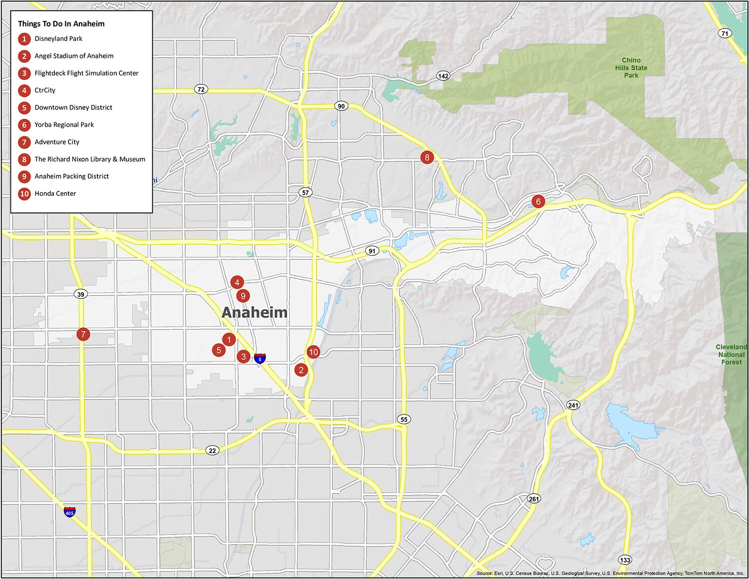anaheim city map