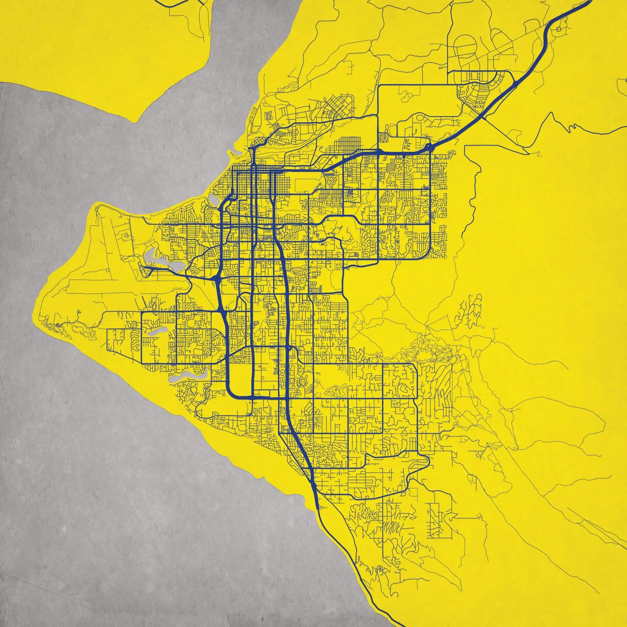 Anchorage Alaska Map Art By City Prints The Map Shop