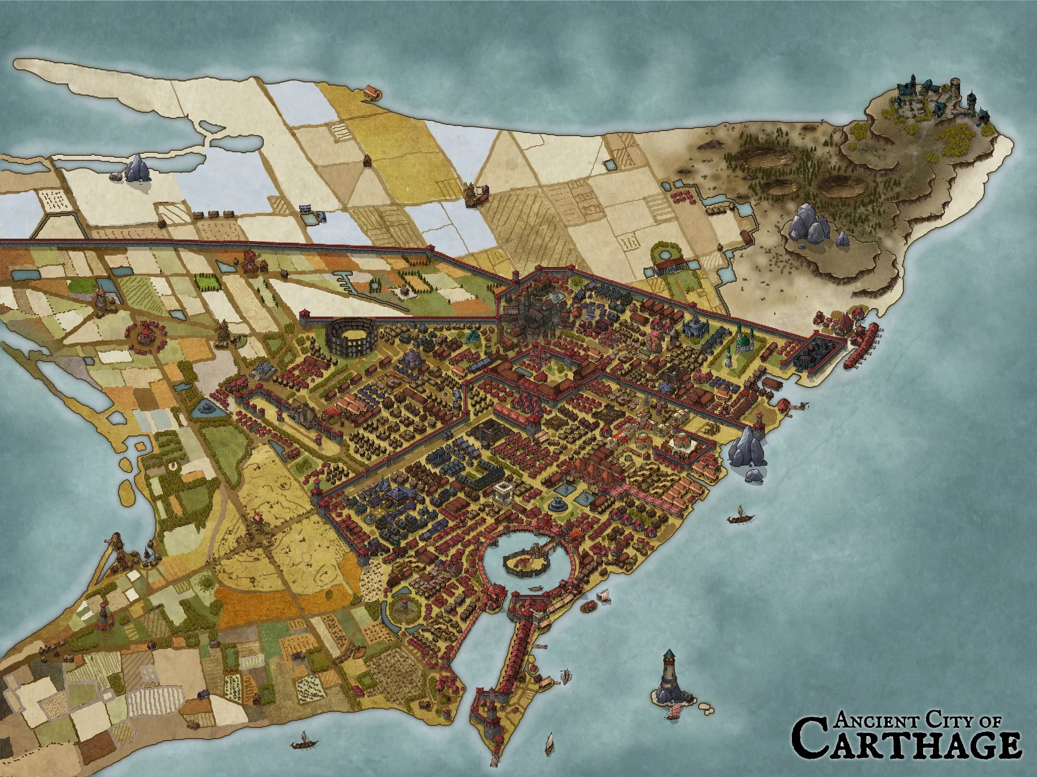 Ancient City Of Carthage R inkarnate