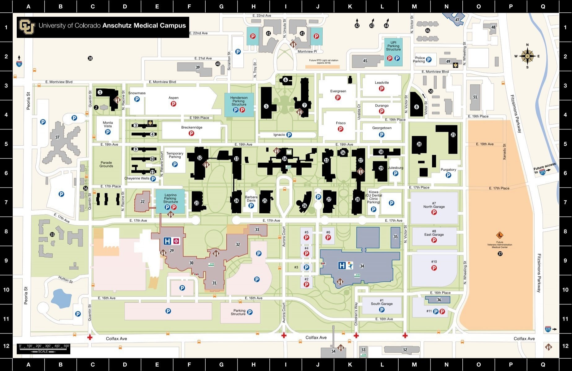 aurora university campus map