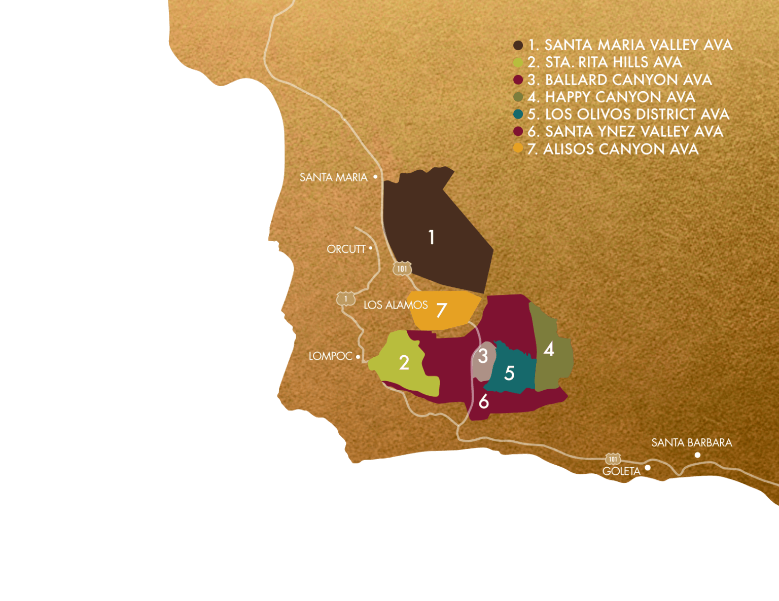 Areas AVAs Santa Barbara Wine Country