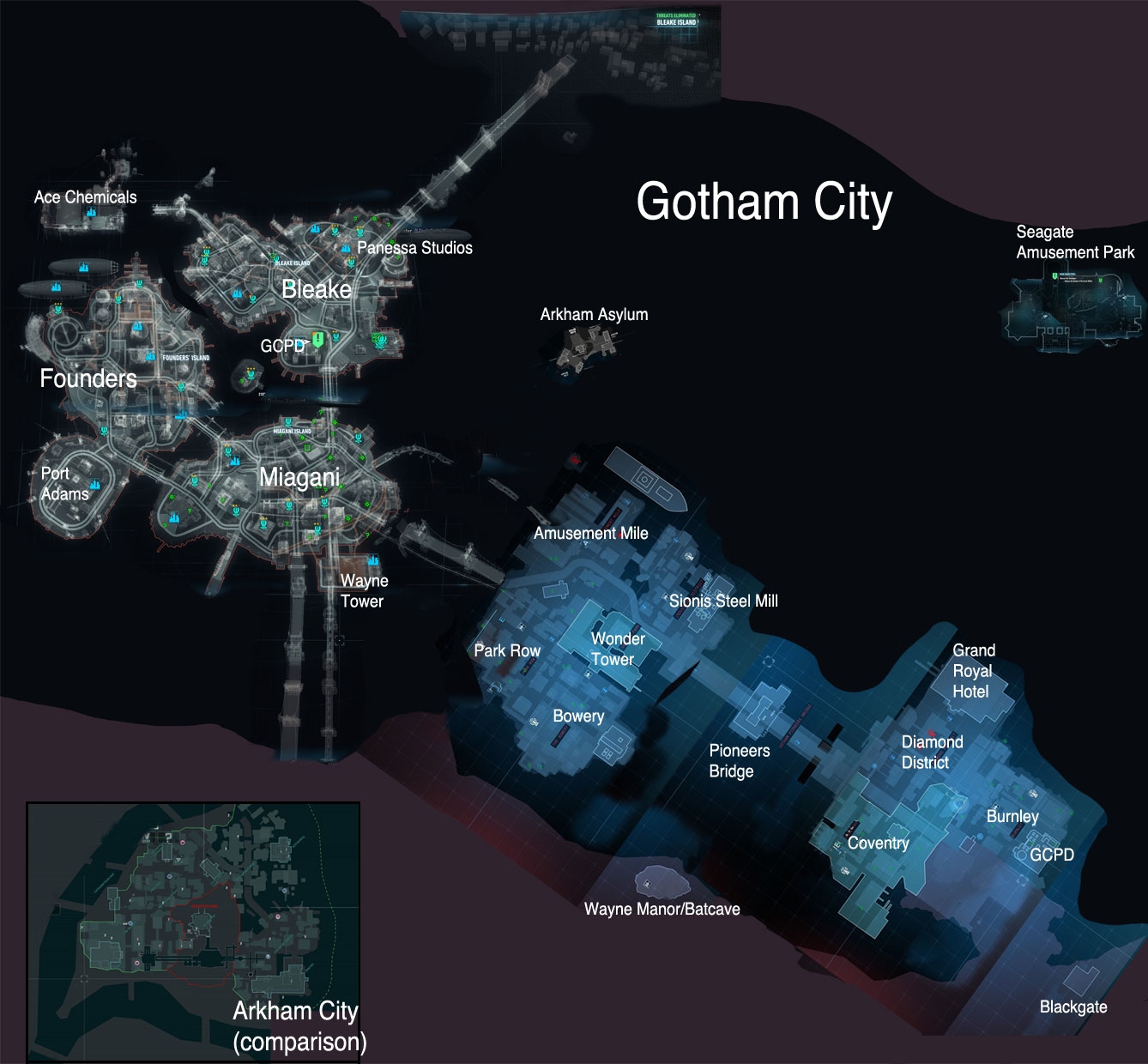 Arkham s Gotham Map Zompist s E Z Rant Page Arkham s Gotham Map Zompist s E Z Rant Page
