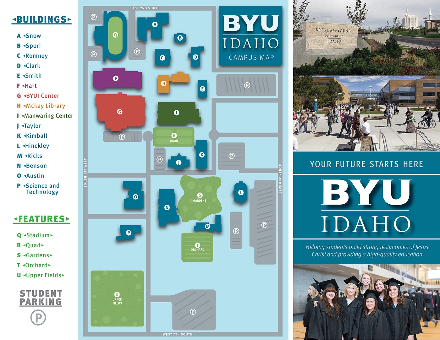ART125 BYUI Midterm Project Campus Map Behance
