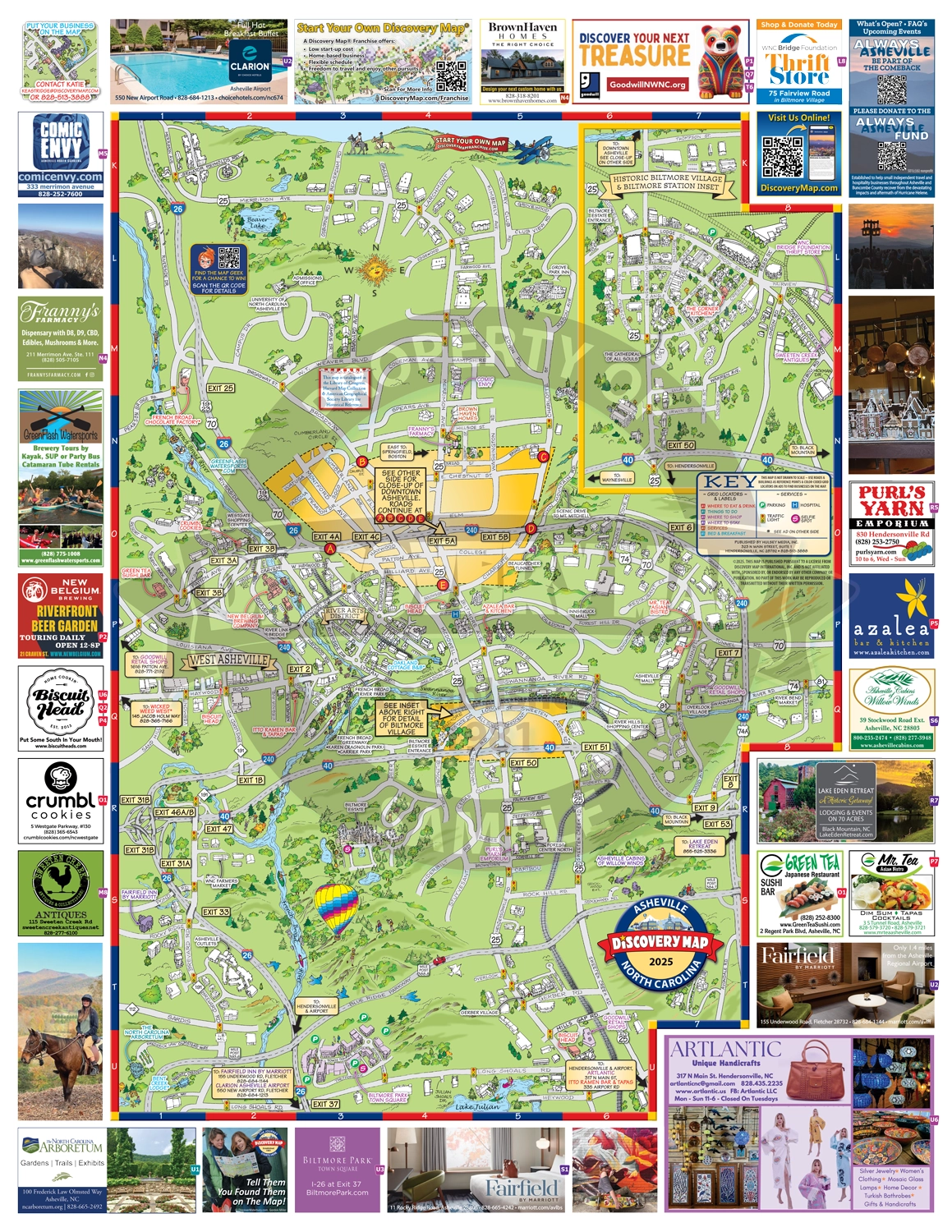 Asheville NC Discovery Map