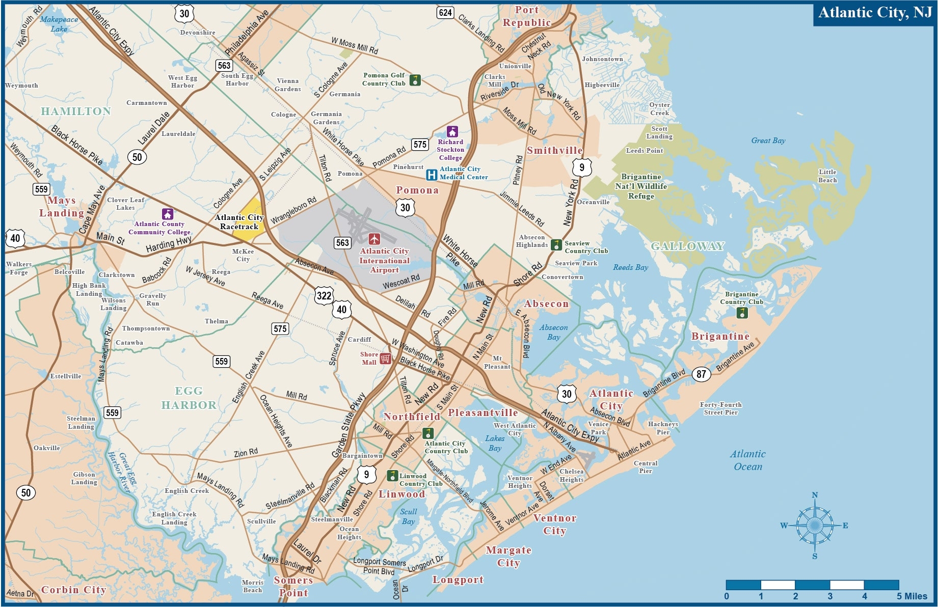 Atlantic City Metro Map Digital Creative Force