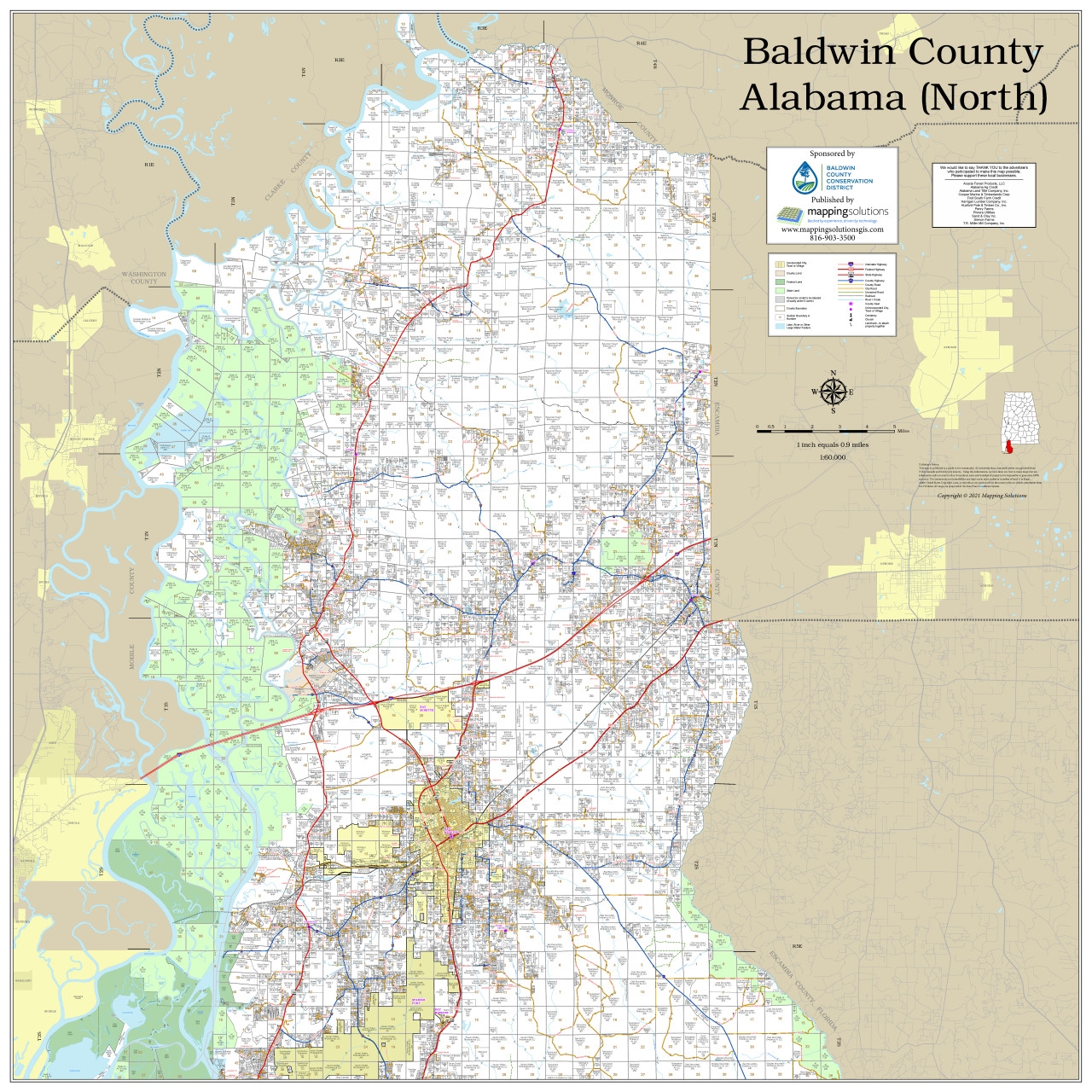 map of baldwin county map of baldwin county