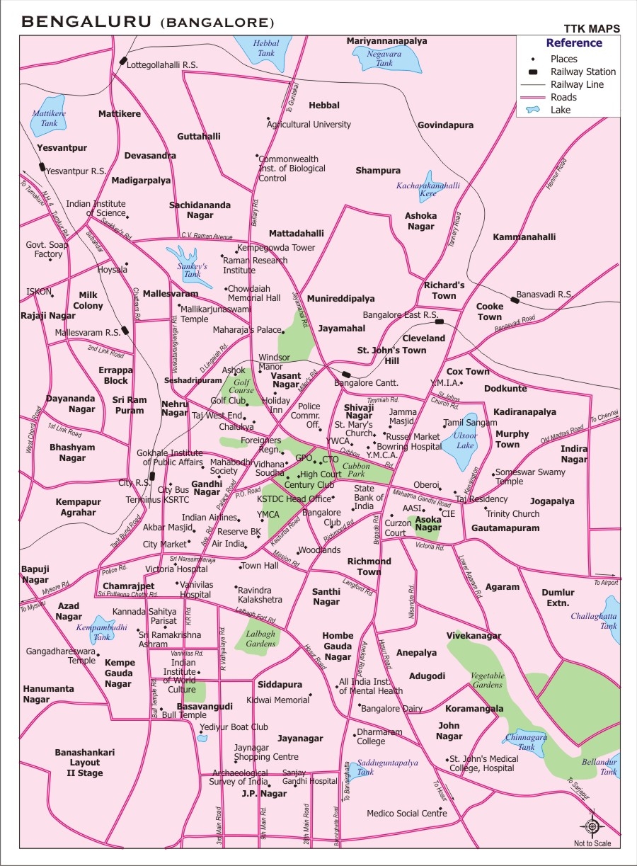 Bangalore City Map City Map Of Bangalore With Important Places NewKerala Com India Bangalore City Map City Map Of Bangalore With Important Places NewKerala Com India