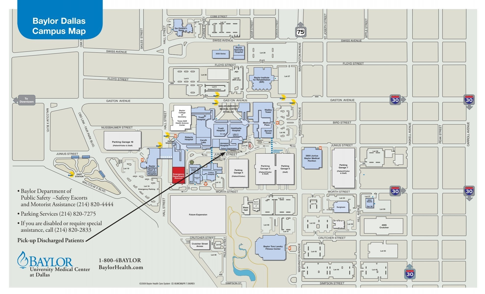Baylor Dallas Campus Map Baylor Health Care System Baylor Dallas Campus Map Baylor Health Care System