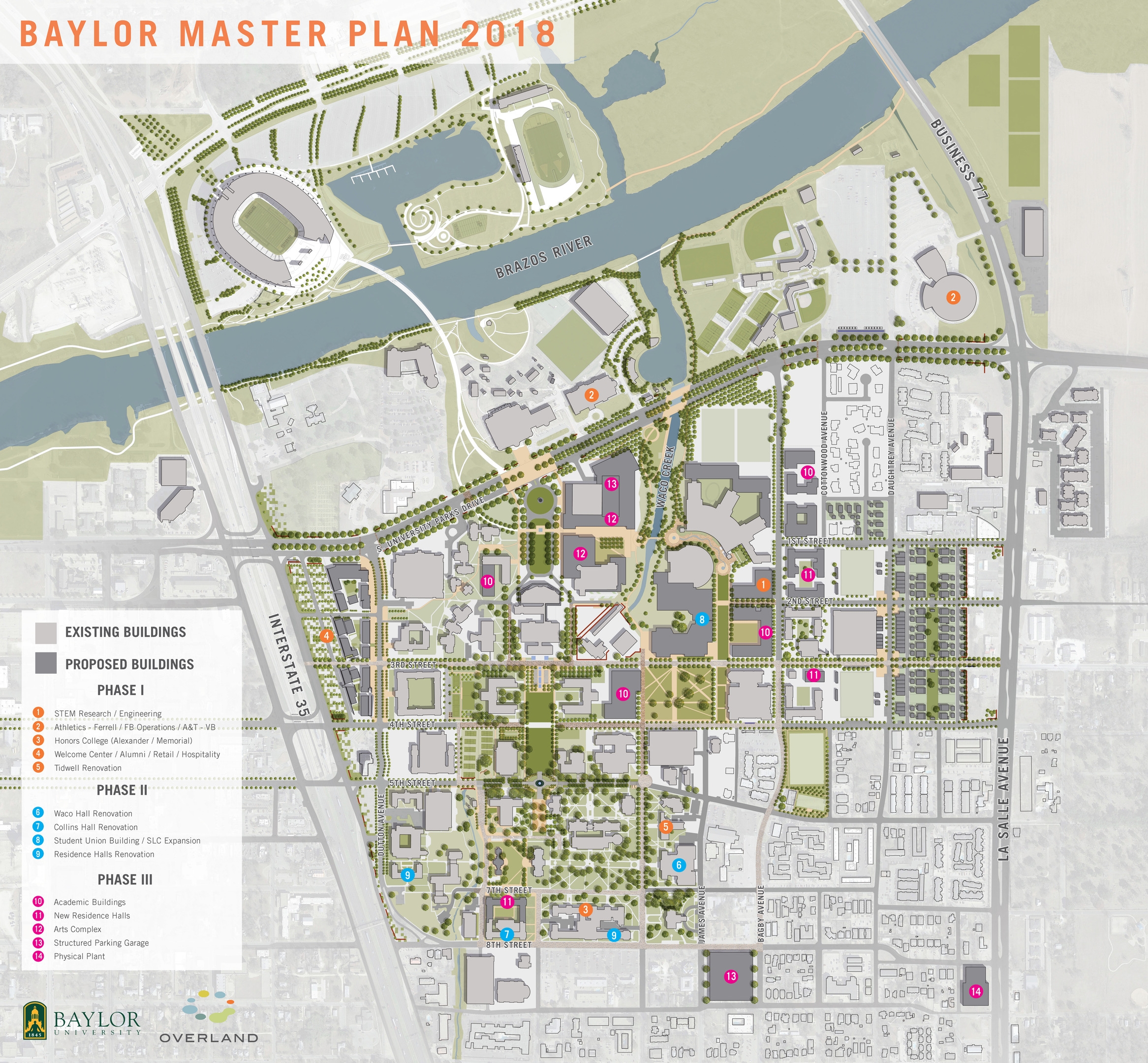 Baylor University Master Plan Overland Partners