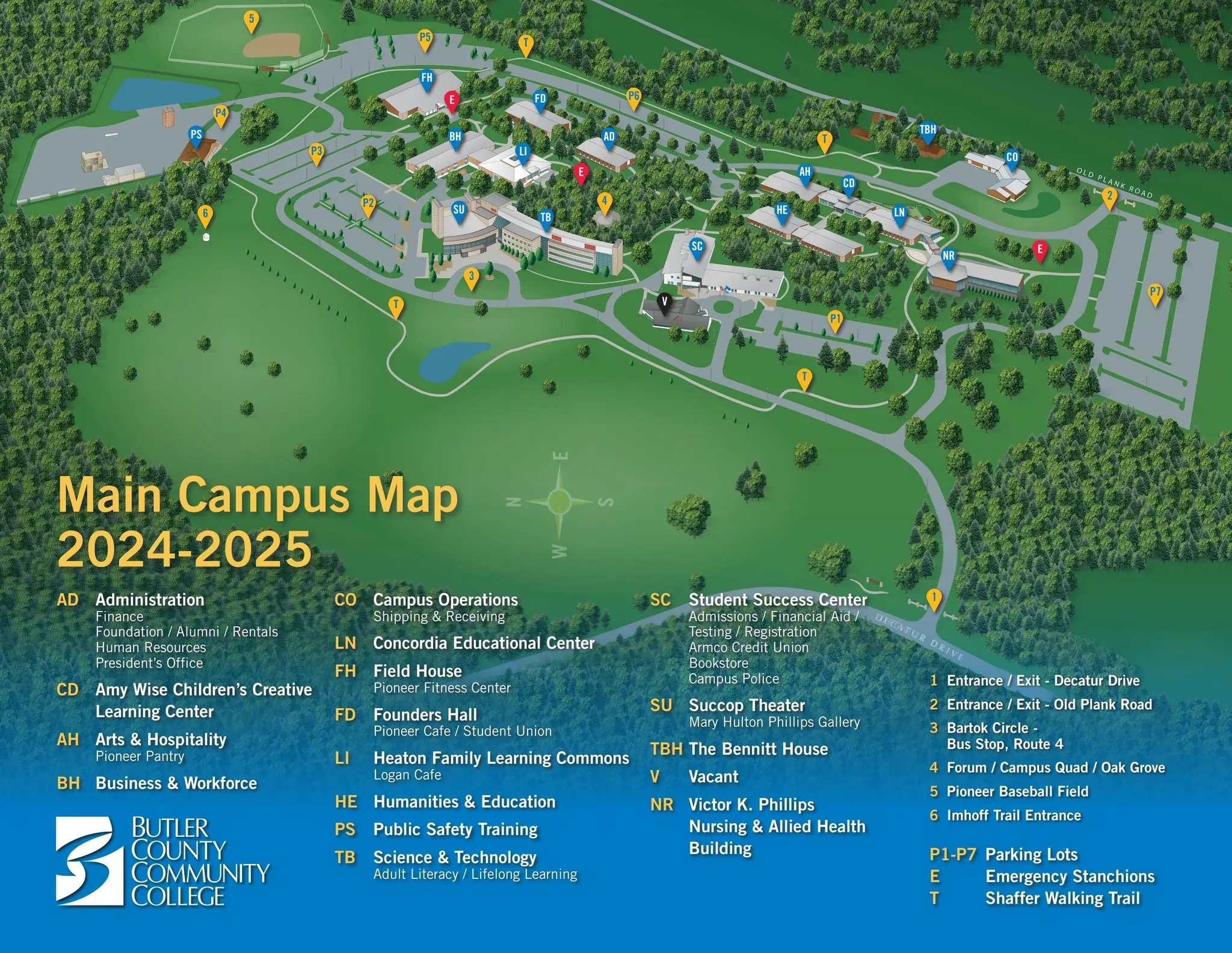 BC3 Main Campus Map 2024 2025 By Butler County Community College Issuu