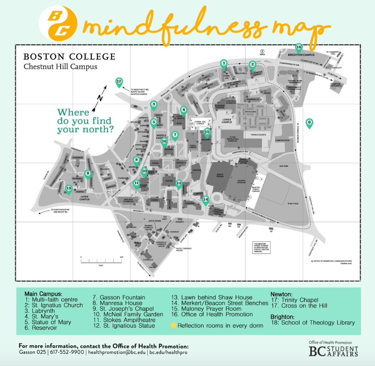 bc chestnut hill campus map
