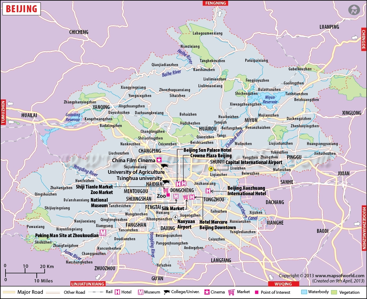 city map of beijing