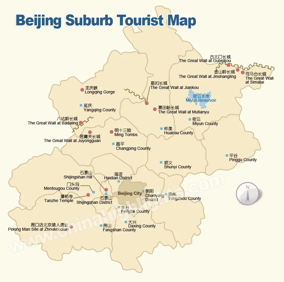 Beijing Tourist Maps Attraction Accommodation Transportation