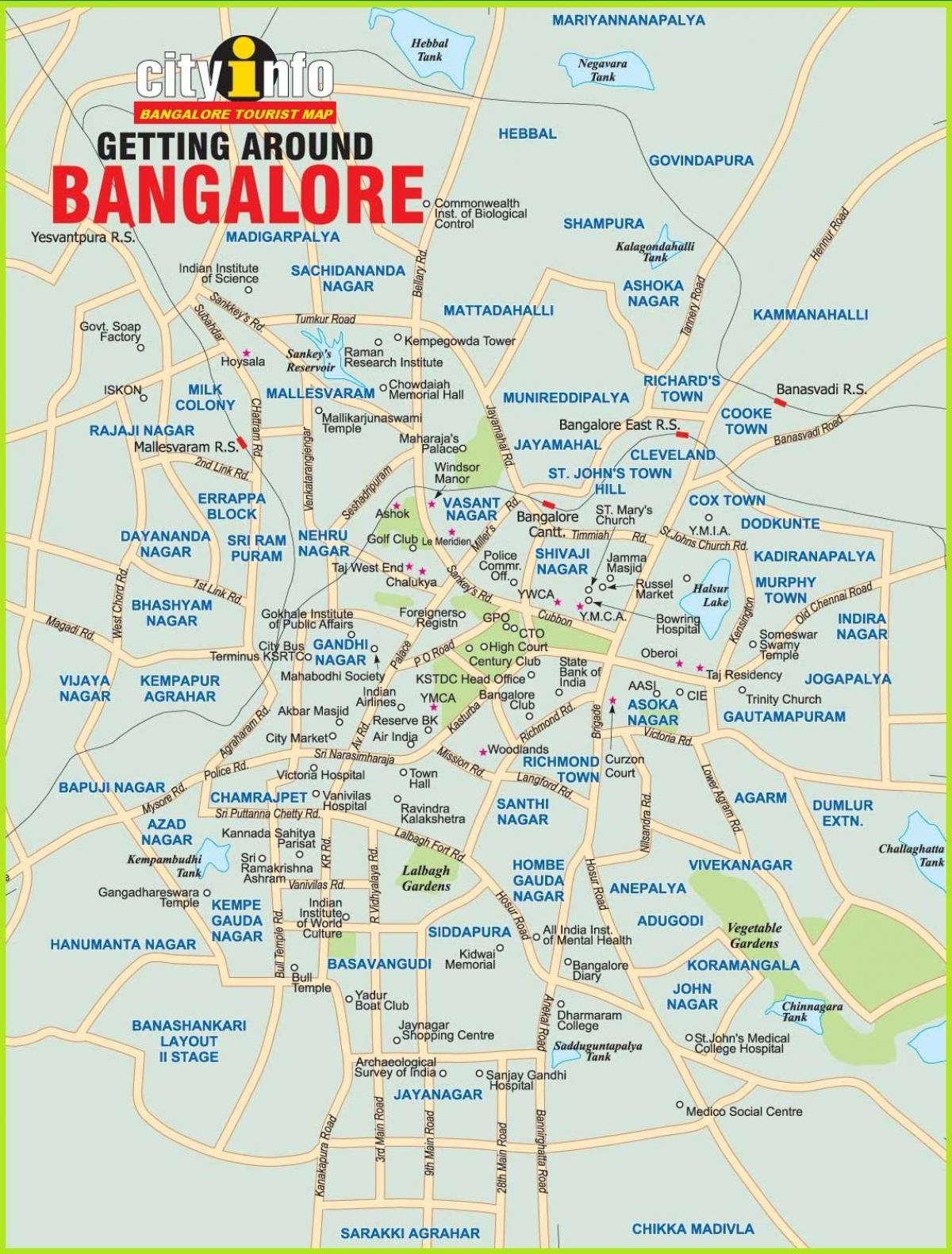 bangalore city map bangalore city map