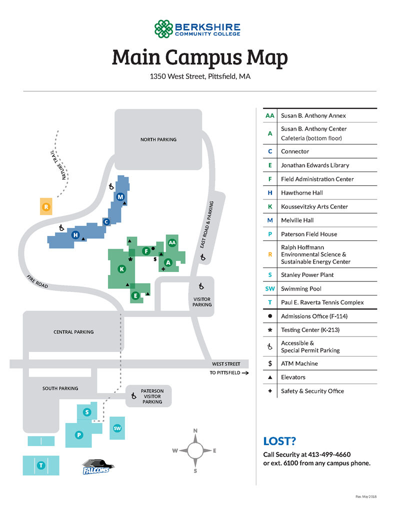 Berkshire Community College Main Campus Map Berkshire Community College Main Campus Map