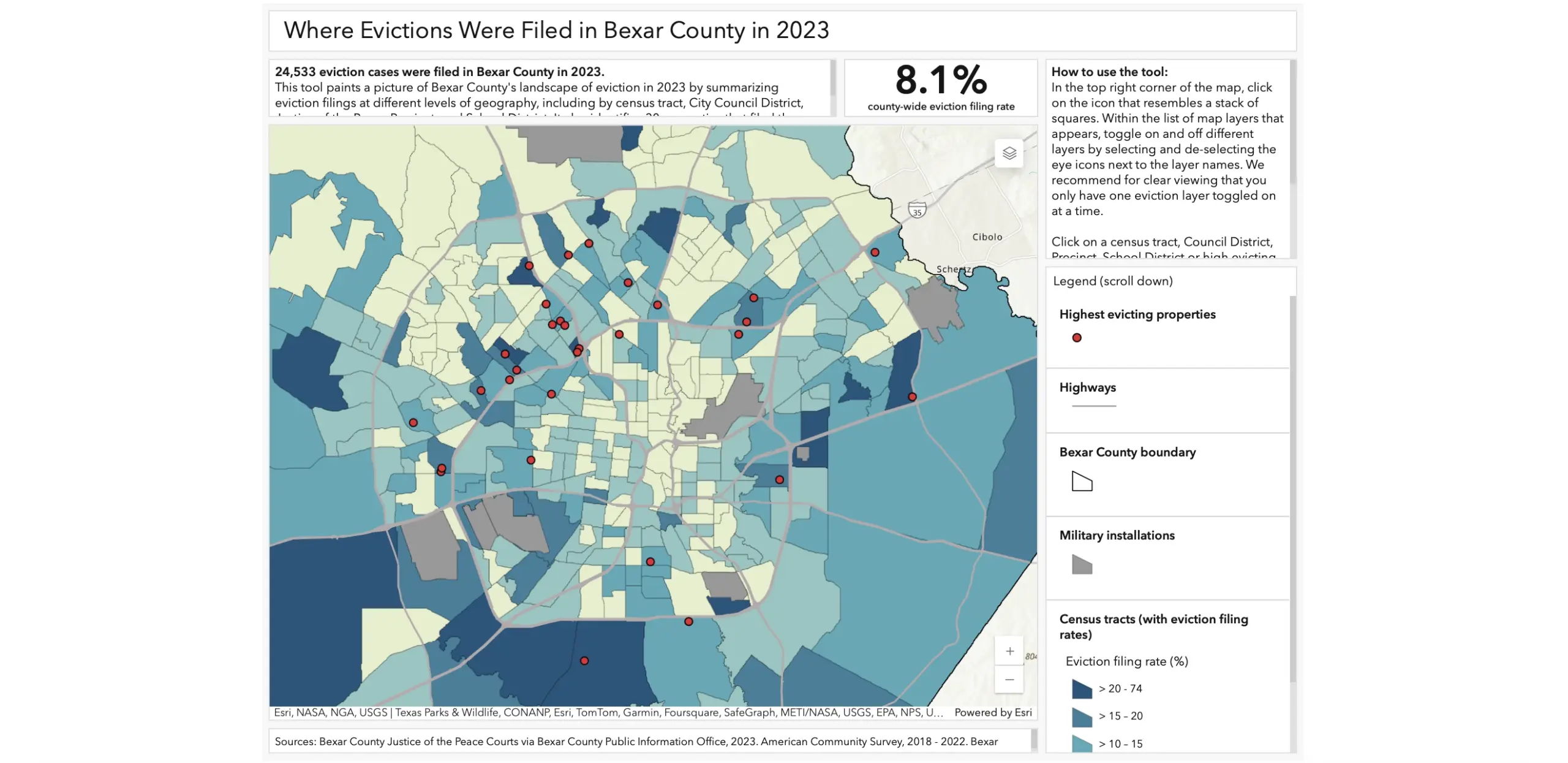 Bexar County Eviction Case Dashboard Texas Housers