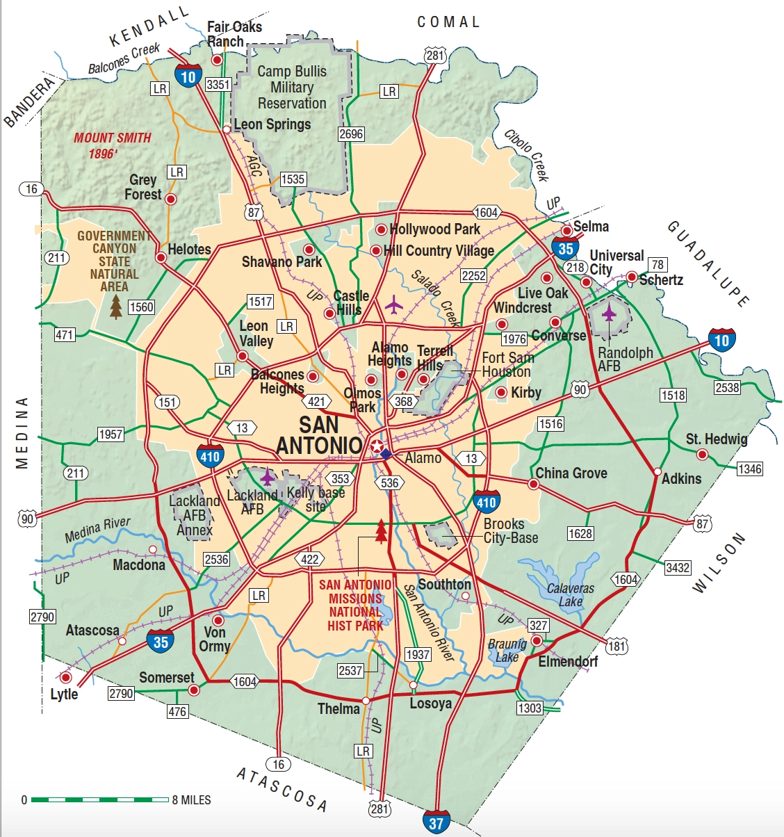 Bexar County TX Almanac