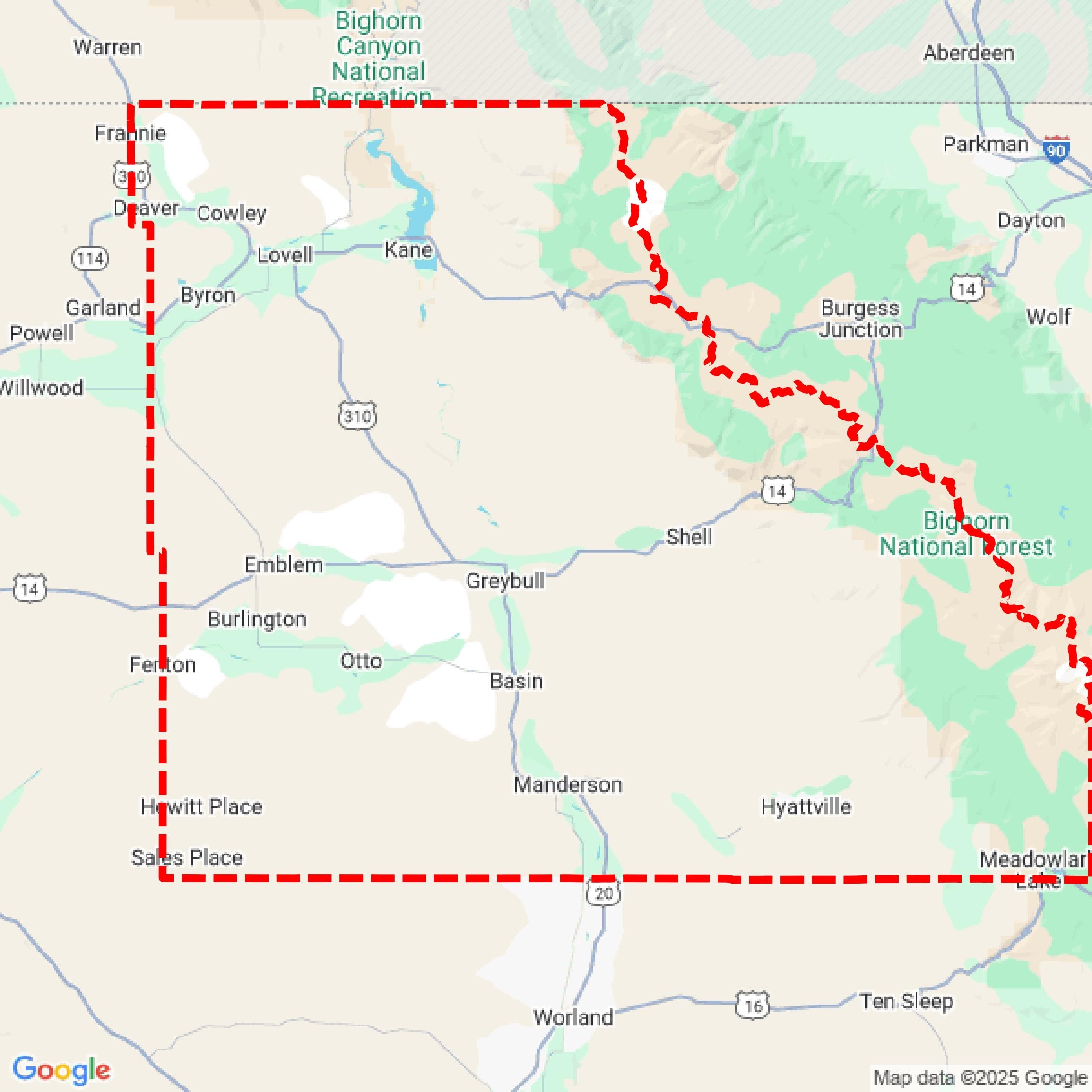 Big Horn County GIS Data For CAD