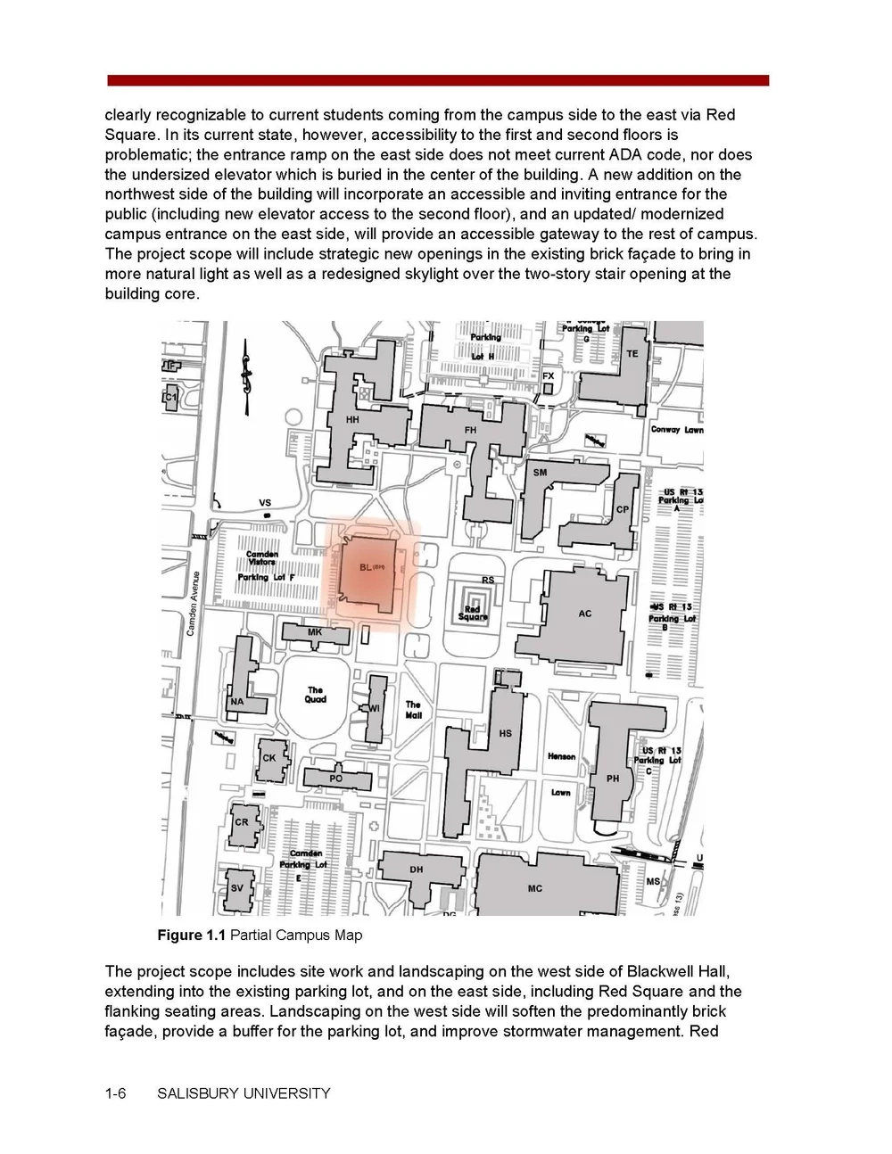 salisbury university campus map
