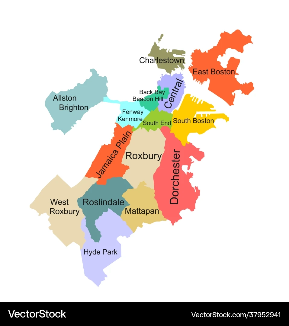 boston city map neighborhoods